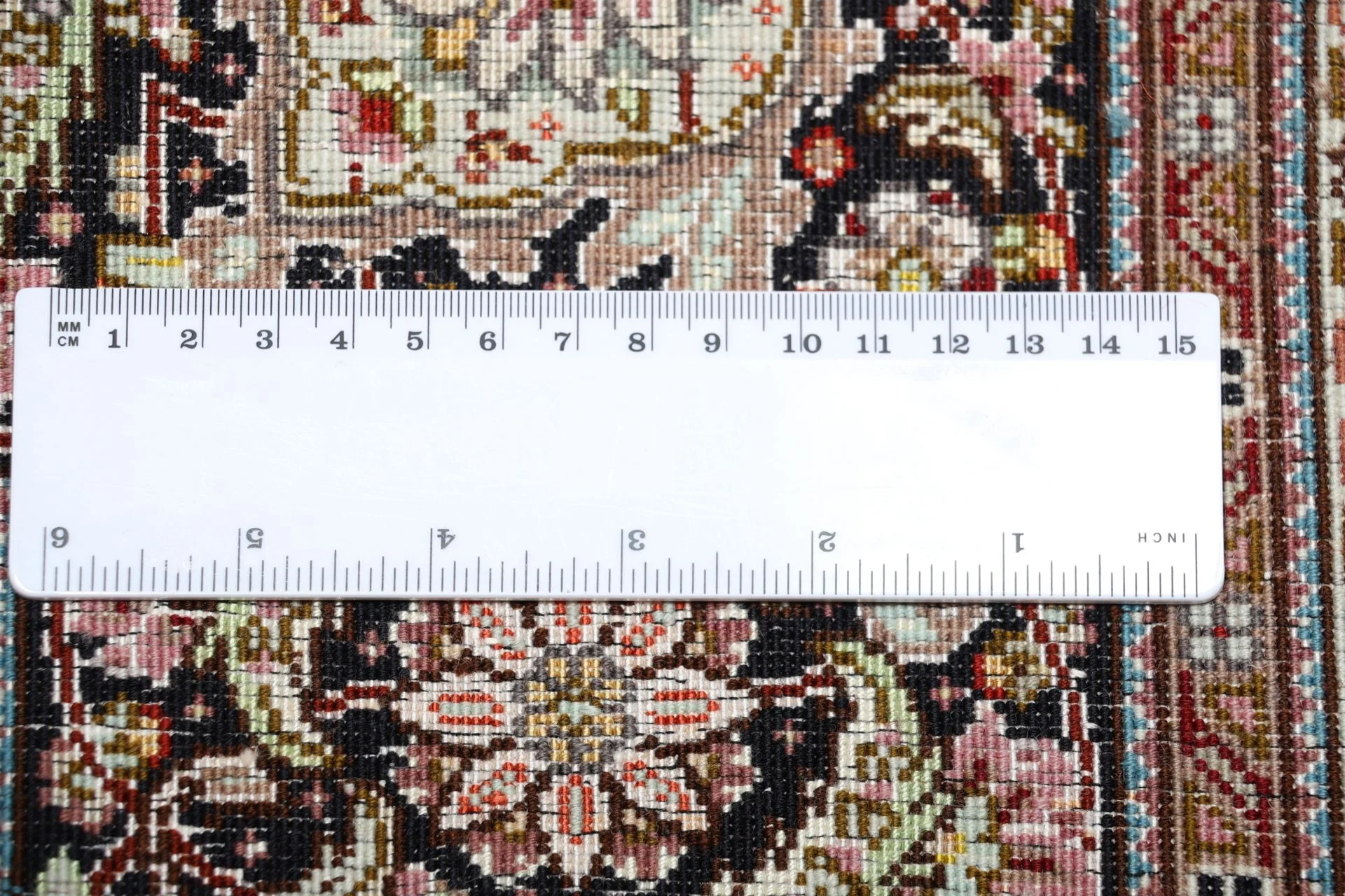 Tabriz Persian Rug 205 × 261 cm, Wool & Silk, hand-knotted