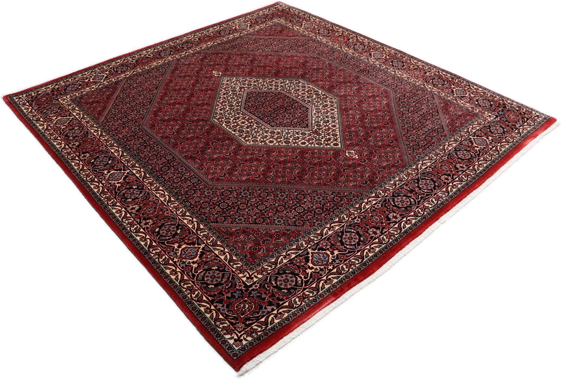 perserteppich-bidjar-200-x-208-cm-schurwolle-seide-handgeknupft-20 Bijar Persian Rug — hand-knotted, 200 × 208 cm, Wool & Silk