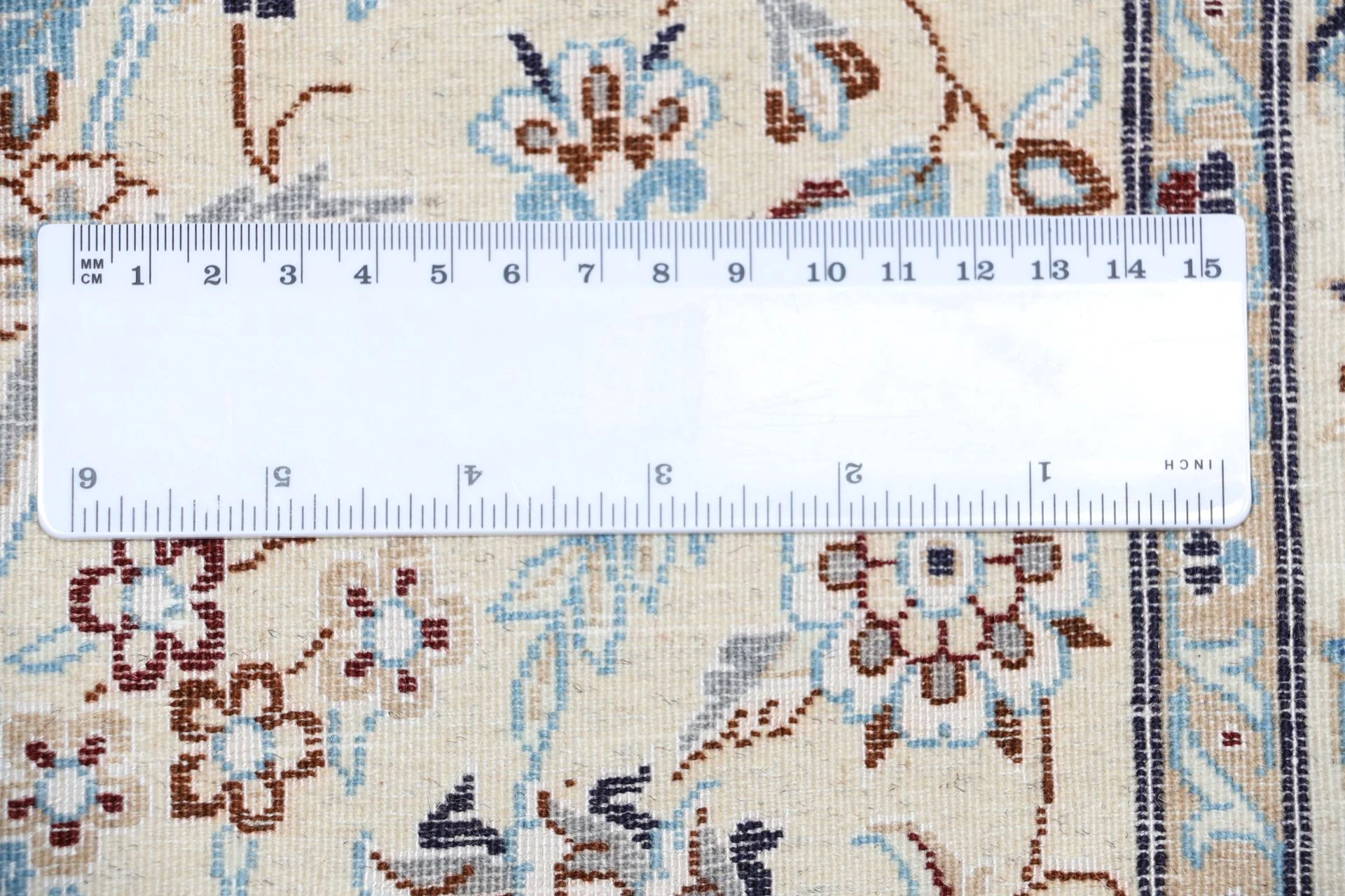 Nain Persian Rug 203 × 260 cm, Wool & Silk, hand-knotted