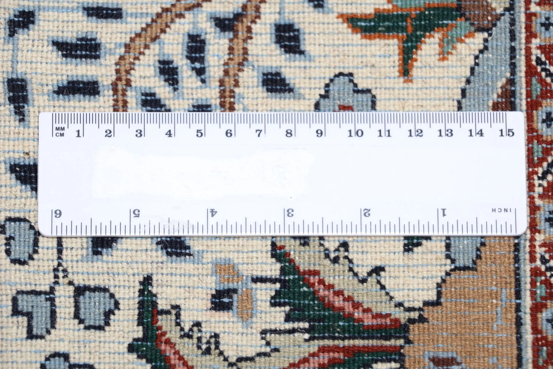 Moud Persian Rug — hand-knotted, 256 × 348 cm, Wool