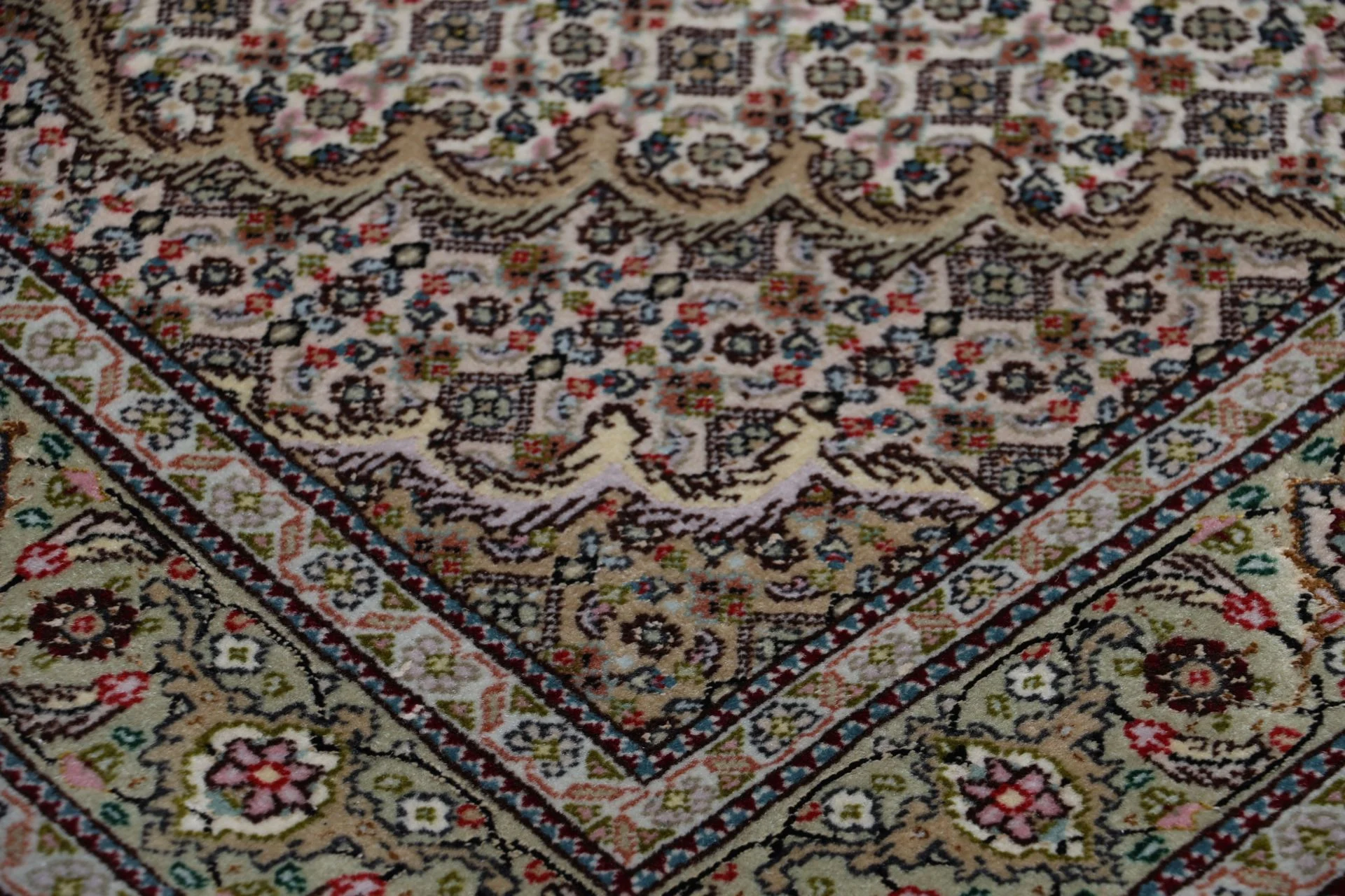 perserteppich-tabriz-88-x-354-cm-schurwolle-handgeknupft-laufer-24 Hand-Knotted Wool Tabriz Persian Rug, 88 × 354 cm