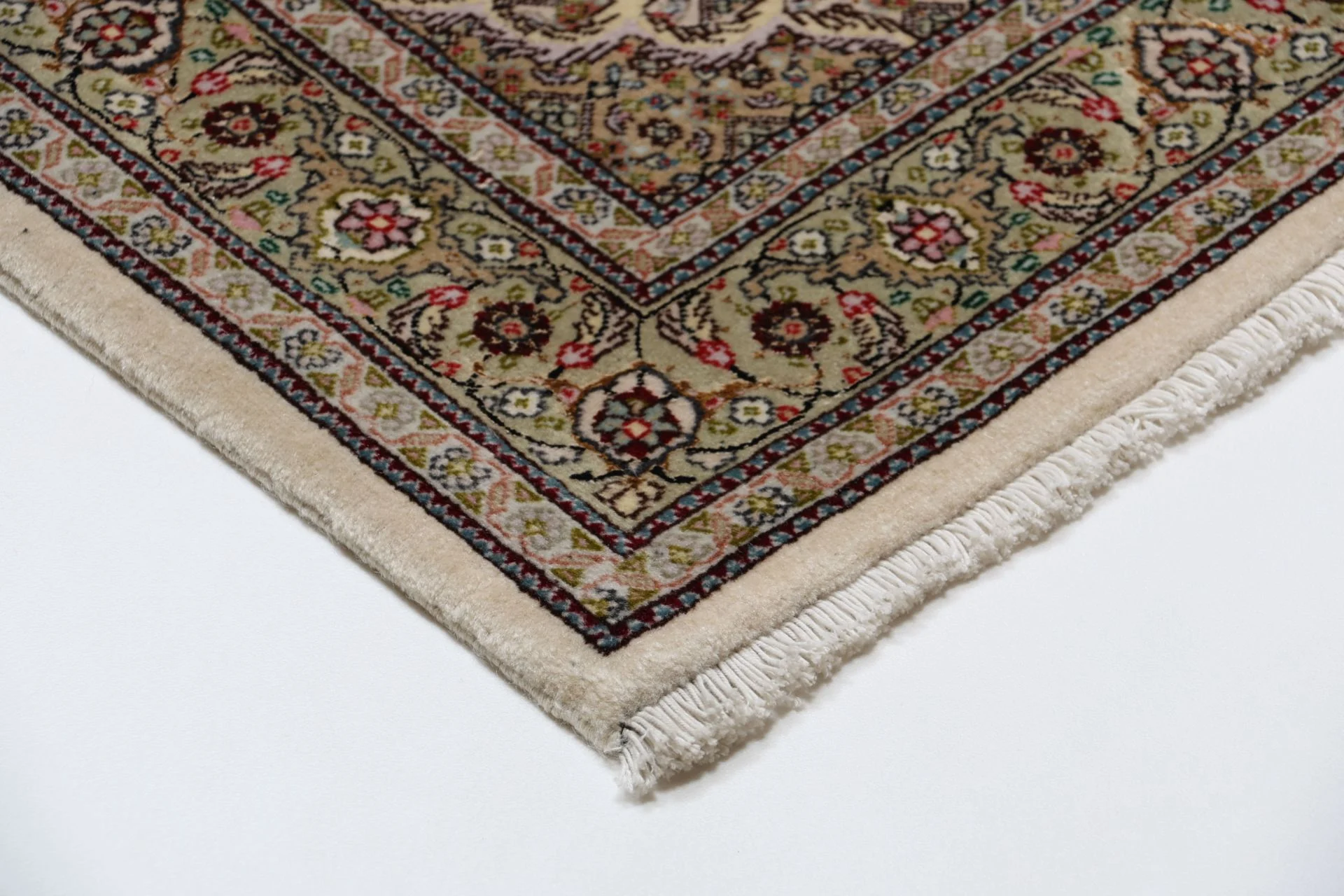 perserteppich-tabriz-88-x-354-cm-schurwolle-handgeknupft-laufer-25 Hand-Knotted Wool Tabriz Persian Rug, 88 × 354 cm