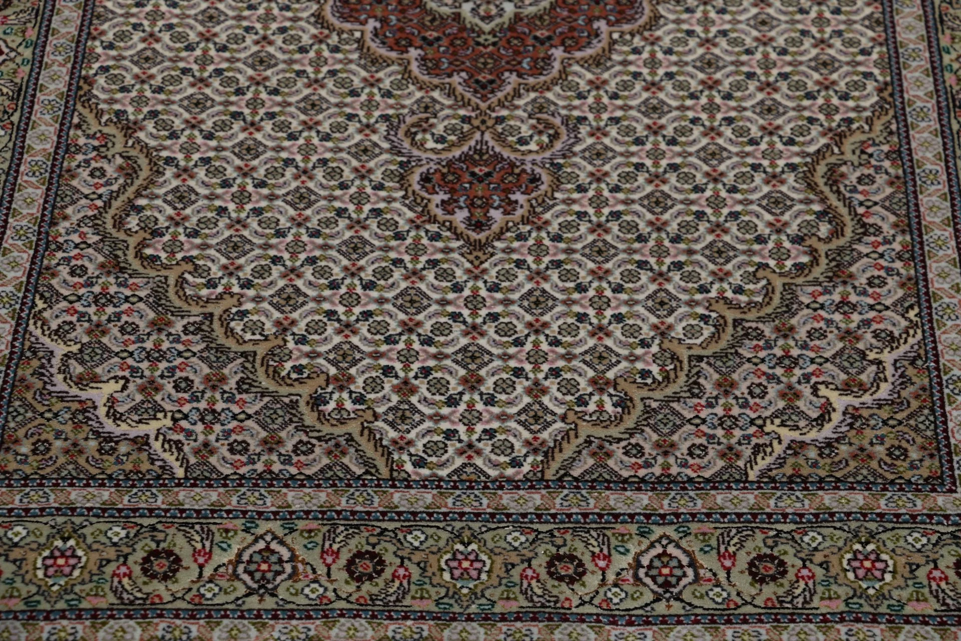 perserteppich-tabriz-88-x-354-cm-schurwolle-handgeknupft-laufer-26 Hand-Knotted Wool Tabriz Persian Rug, 88 × 354 cm