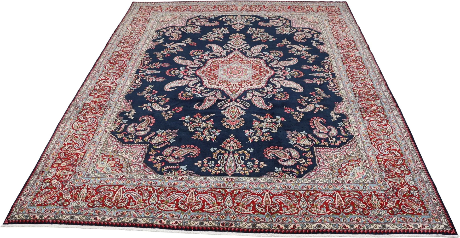 Kerman Persian Rug — hand-knotted, 275 × 360 cm, Wool