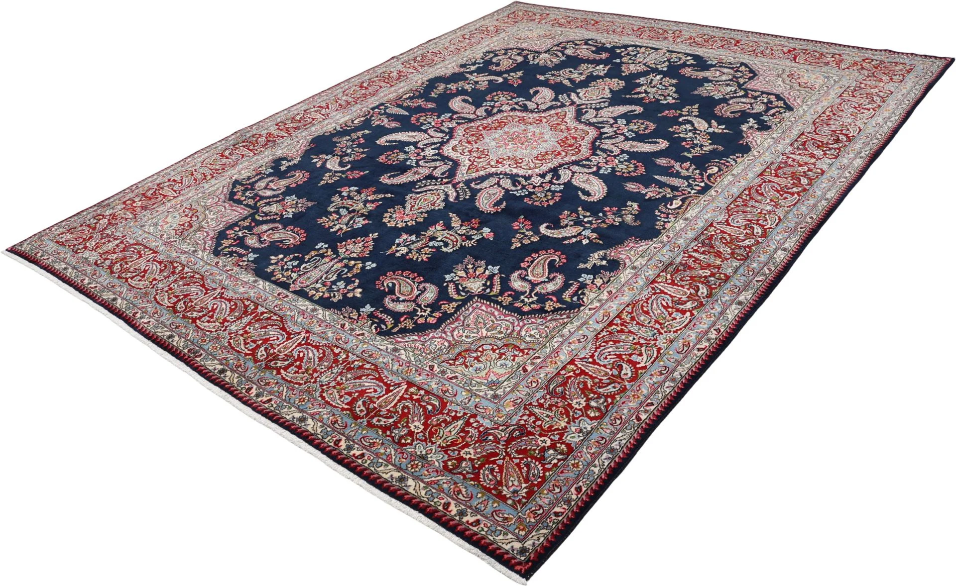 Kerman Persian Rug — hand-knotted, 275 × 360 cm, Wool
