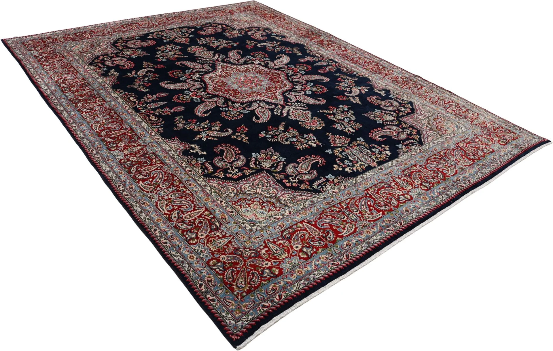 Kerman Persian Rug — hand-knotted, 275 × 360 cm, Wool
