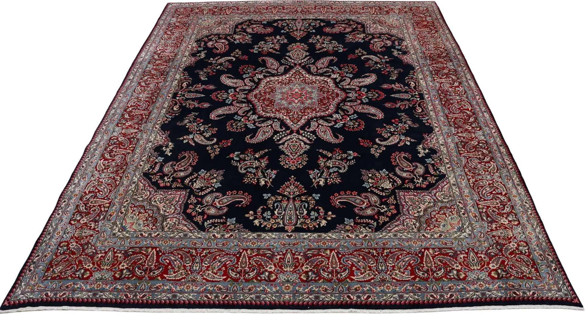 Kerman Persian Rug — hand-knotted, 275 × 360 cm, Wool