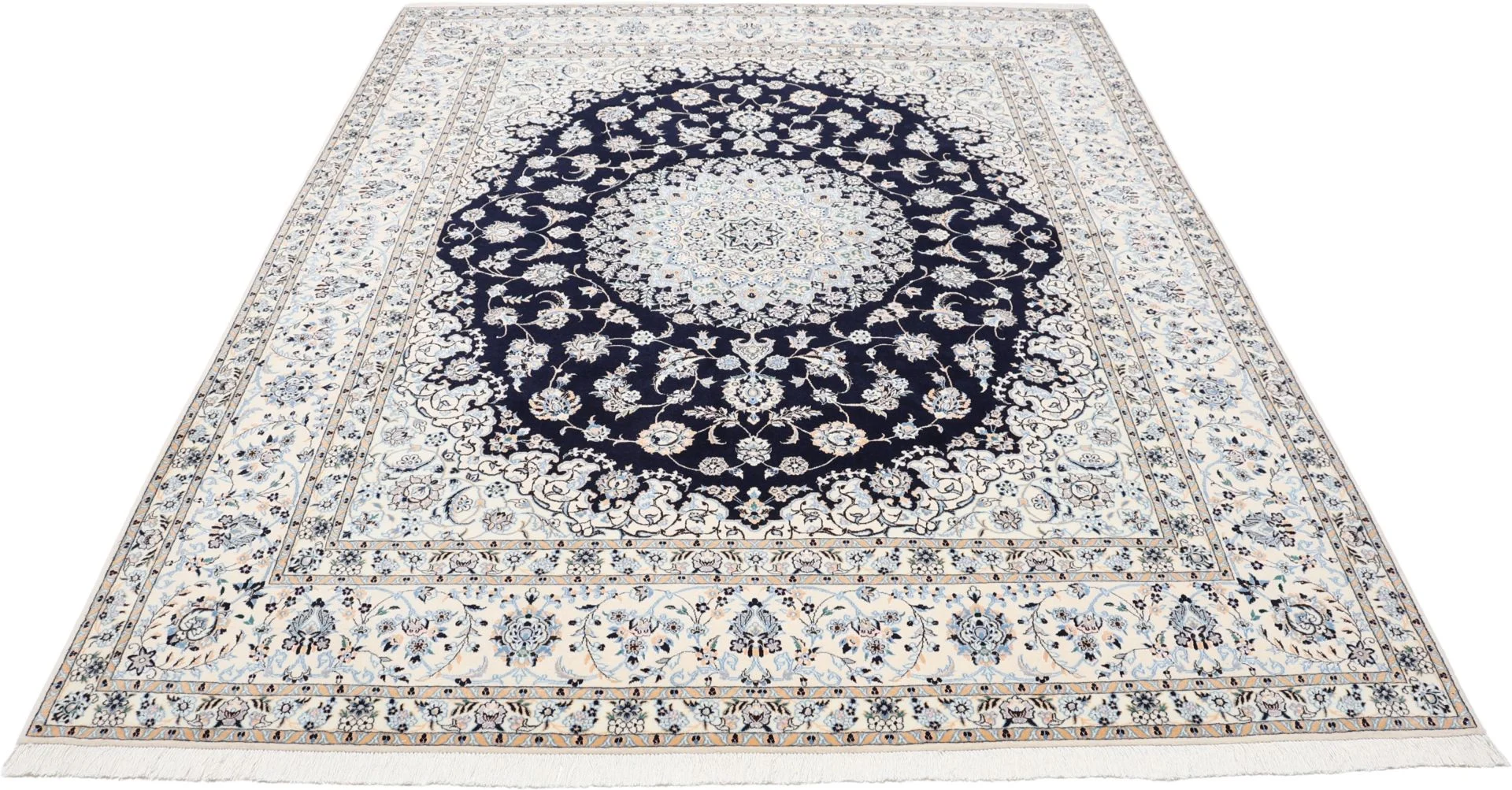 perserteppich-nain-210-x-263-cm-schurwolle-und-seide-handgeknupft-3 Nain Persian Rug 210 × 263 cm, Wool & Silk, hand-knotted