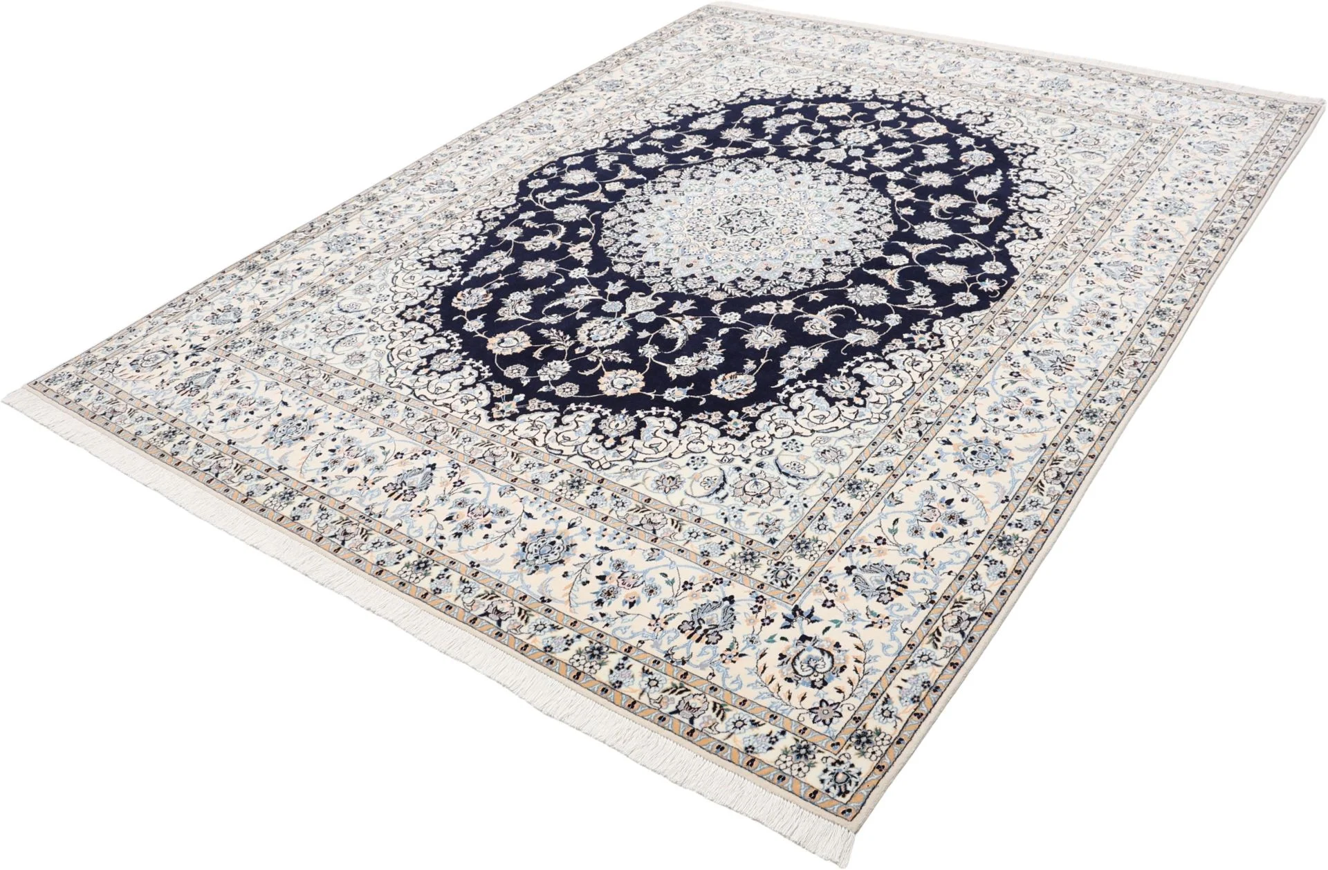 perserteppich-nain-210-x-263-cm-schurwolle-und-seide-handgeknupft-5 Nain Persian Rug 210 × 263 cm, Wool & Silk, hand-knotted