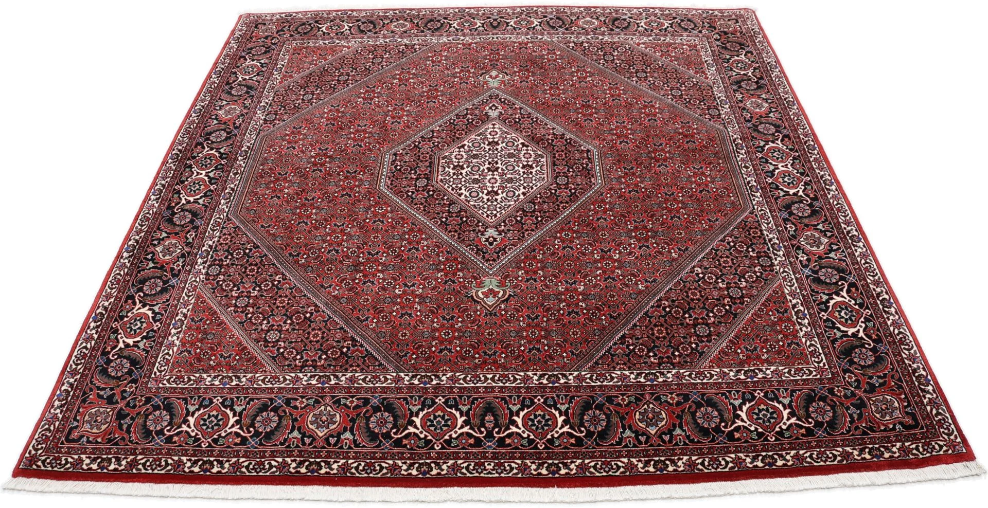 perserteppich-bidjar-206-x-212-cm-schurwolle-seide-handgeknupft-3 Bijar Persian Rug — hand-knotted, 206 × 212 cm, Wool & Silk