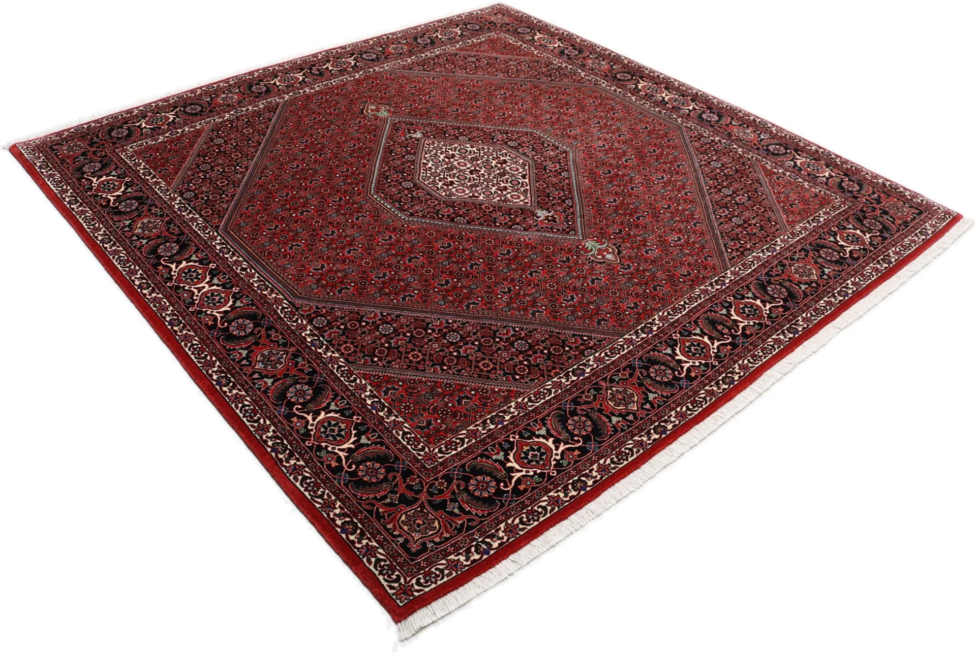 perserteppich-bidjar-206-x-212-cm-schurwolle-seide-handgeknupft-8 Bijar Persian Rug — hand-knotted, 206 × 212 cm, Wool & Silk