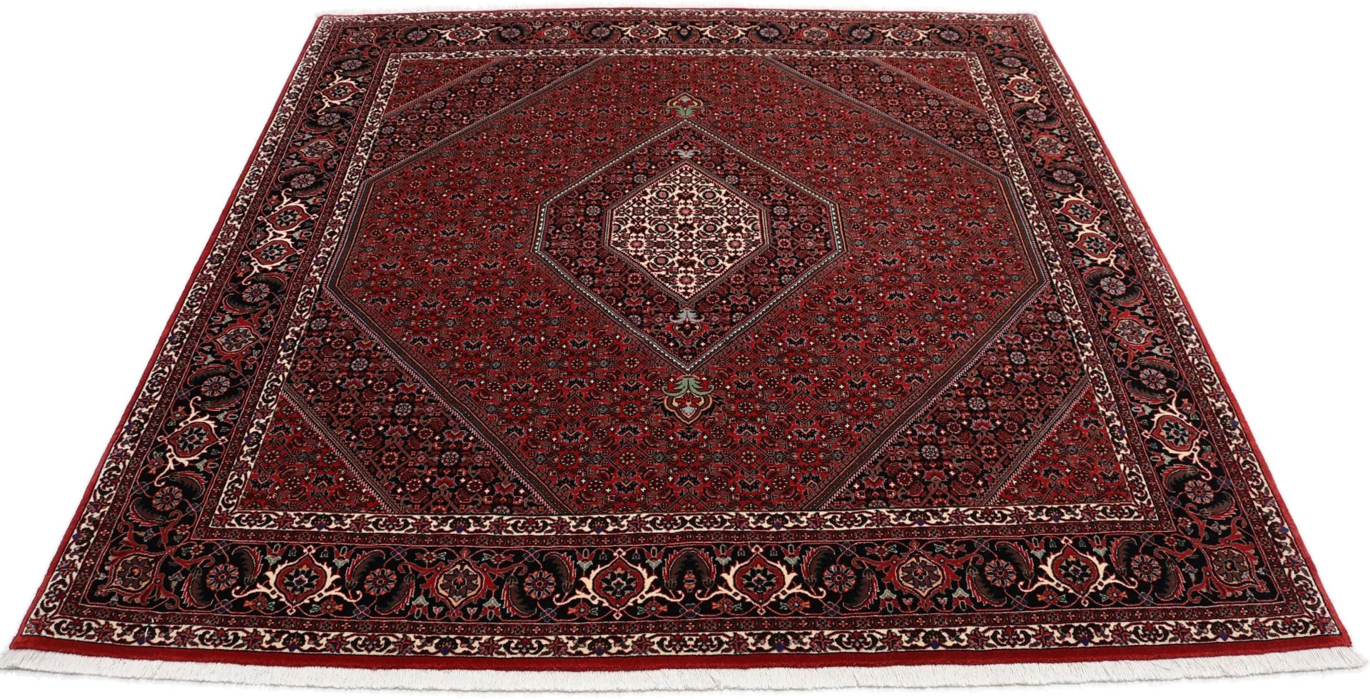 perserteppich-bidjar-206-x-212-cm-schurwolle-seide-handgeknupft-14 Bijar Persian Rug — hand-knotted, 206 × 212 cm, Wool & Silk