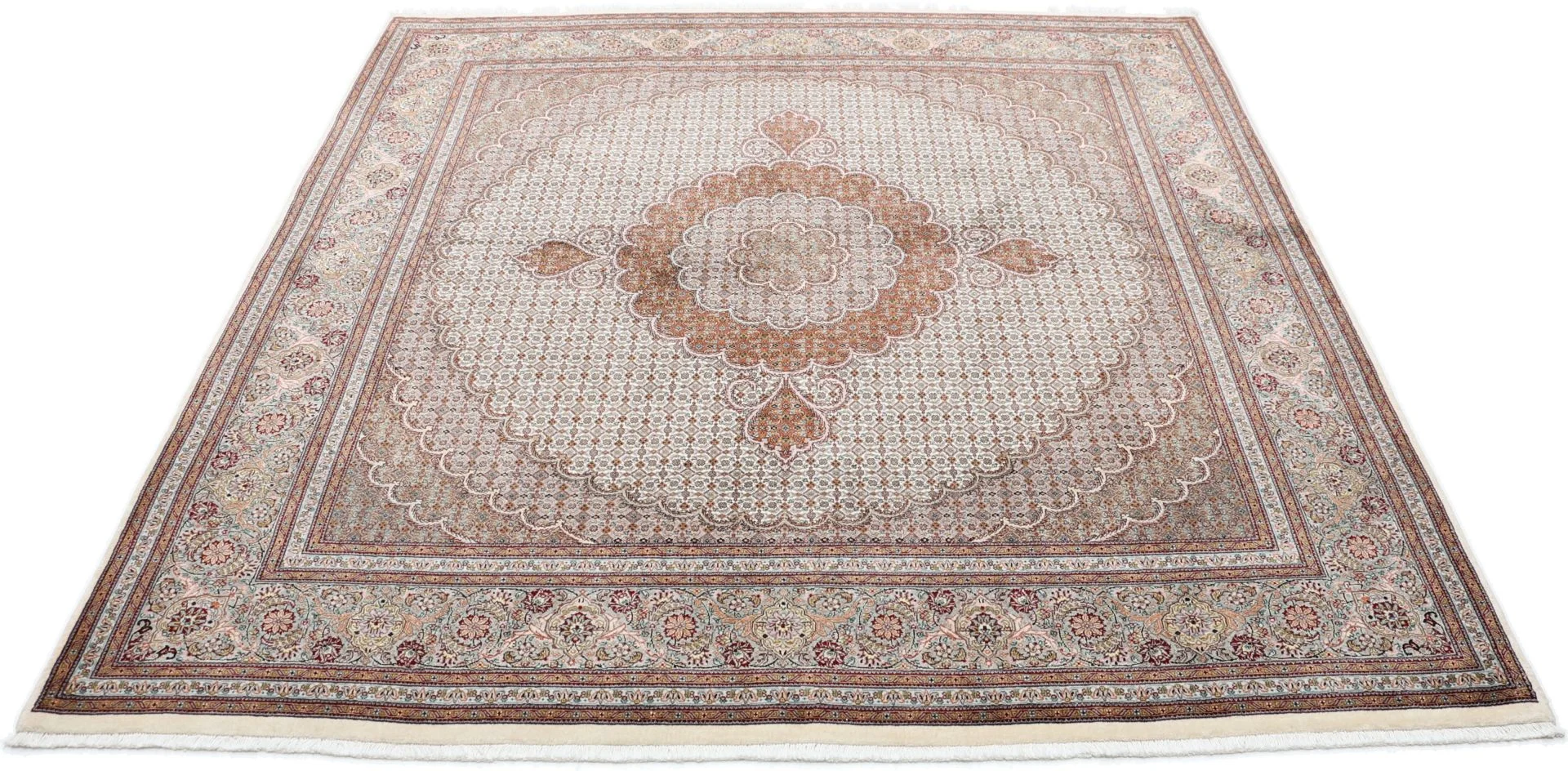perserteppich-tabriz-203-x-210-cm-schurwolle-seide-handgeknupft-19 Tabriz Persian Rug — hand-knotted, 203 × 210 cm, Wool & Silk