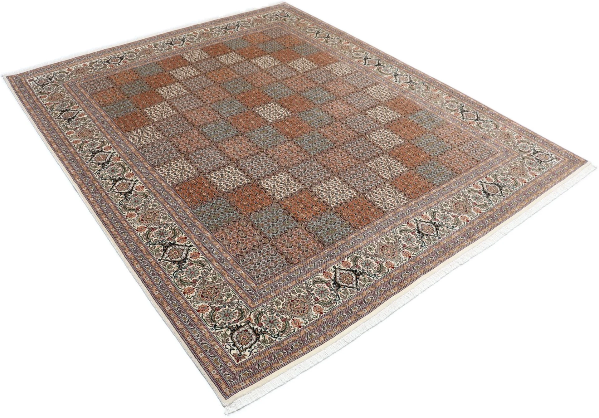 Tabriz Persian Rug 205 × 250 cm, Wool & Silk, hand-knotted