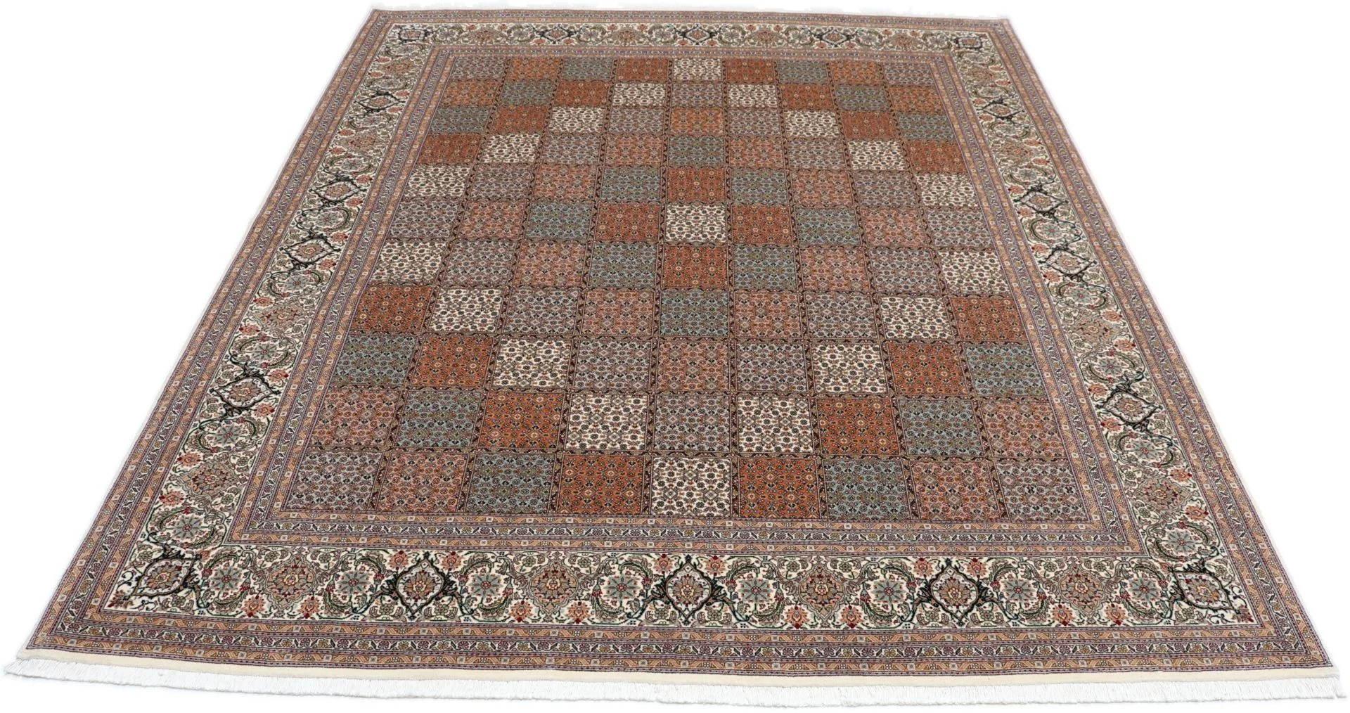Tabriz Persian Rug 205 × 250 cm, Wool & Silk, hand-knotted