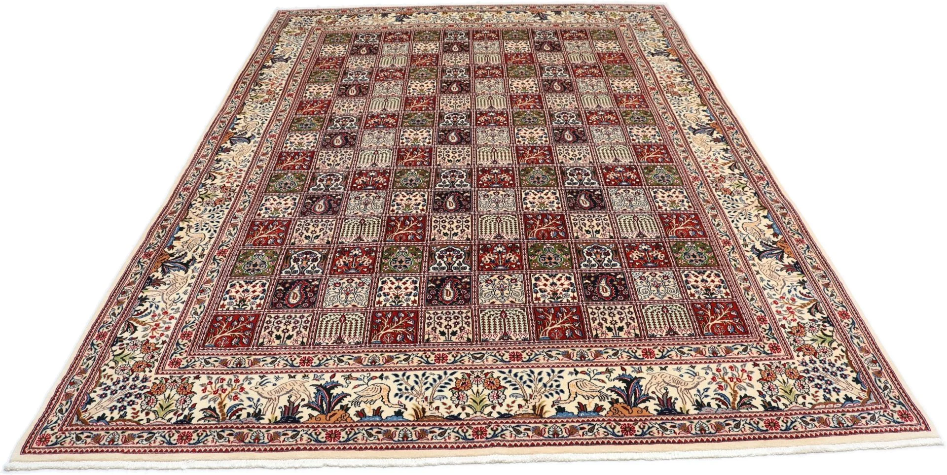 Moud Persian Rug 242 × 350 cm, Wool, hand-knotted