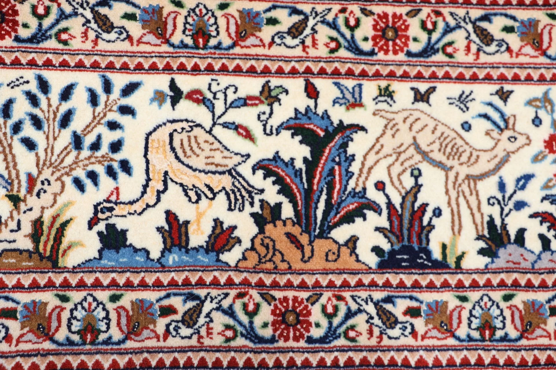 Moud Persian Rug 242 × 350 cm, Wool, hand-knotted