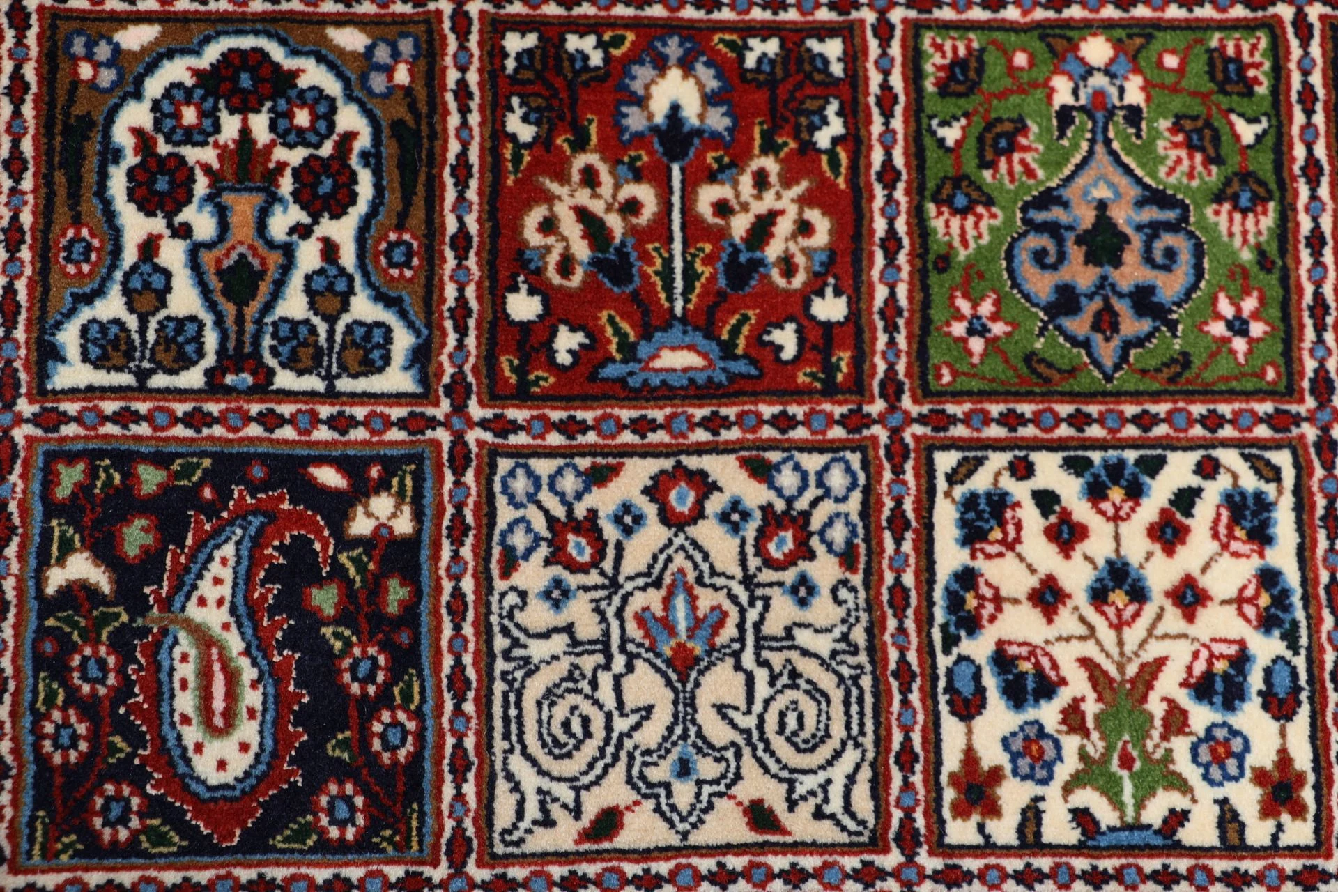 Moud Persian Rug 242 × 350 cm, Wool, hand-knotted