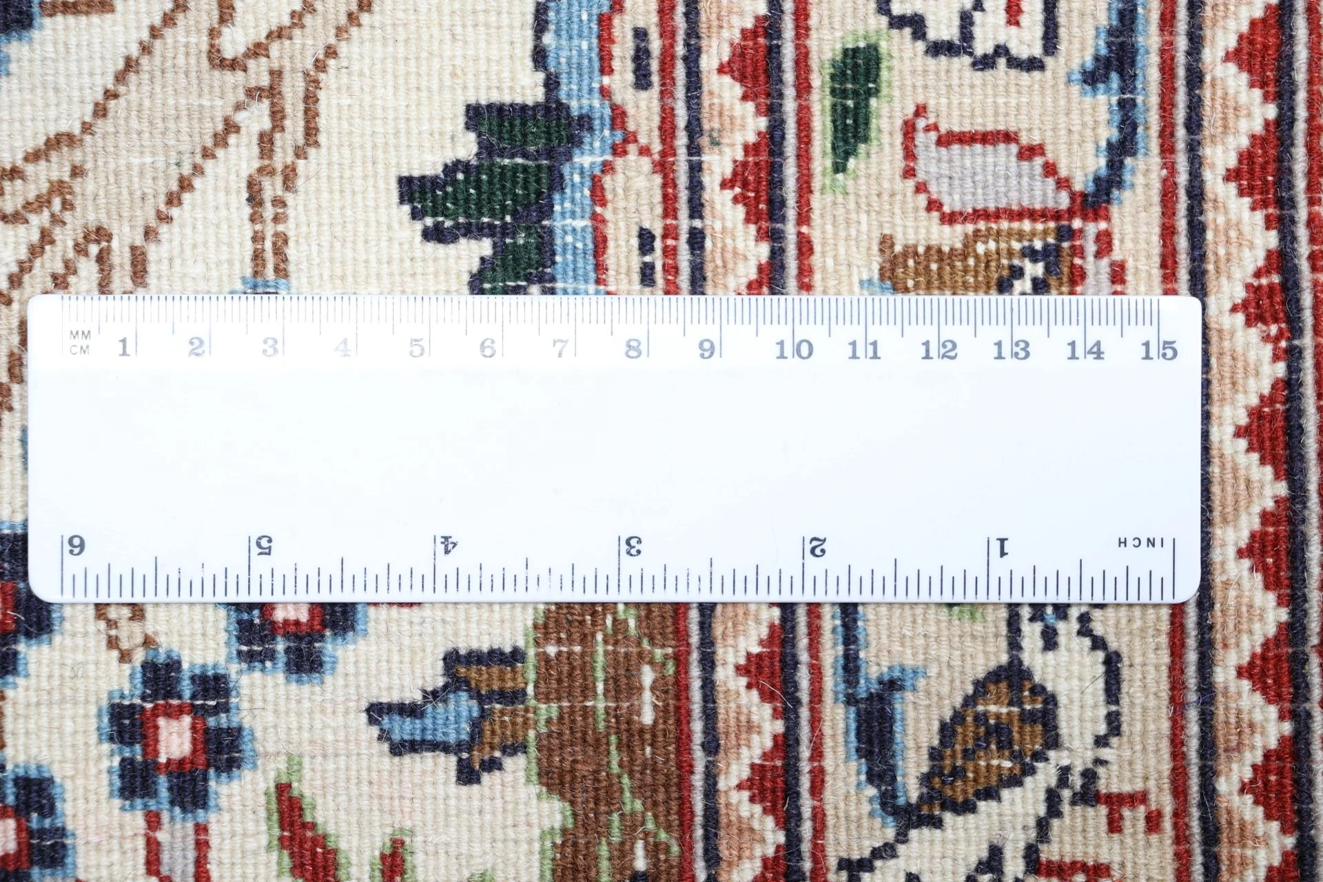 Moud Persian Rug 242 × 350 cm, Wool, hand-knotted