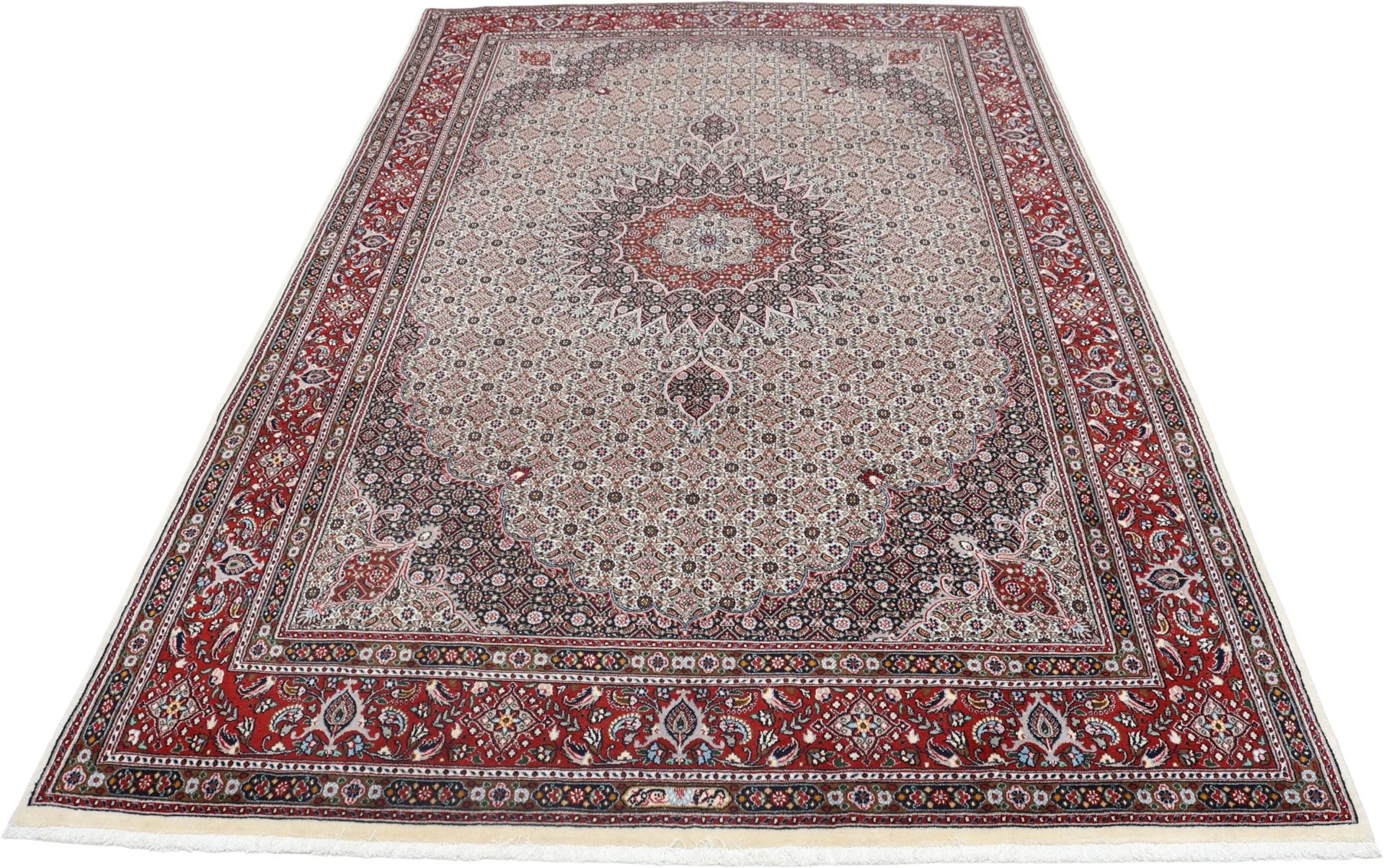 perserteppich-moud-197-x-300-cm-schurwolle-seide-handgeknupft-8 Moud Persian Rug 197 × 300 cm, Wool & Silk, hand-knotted