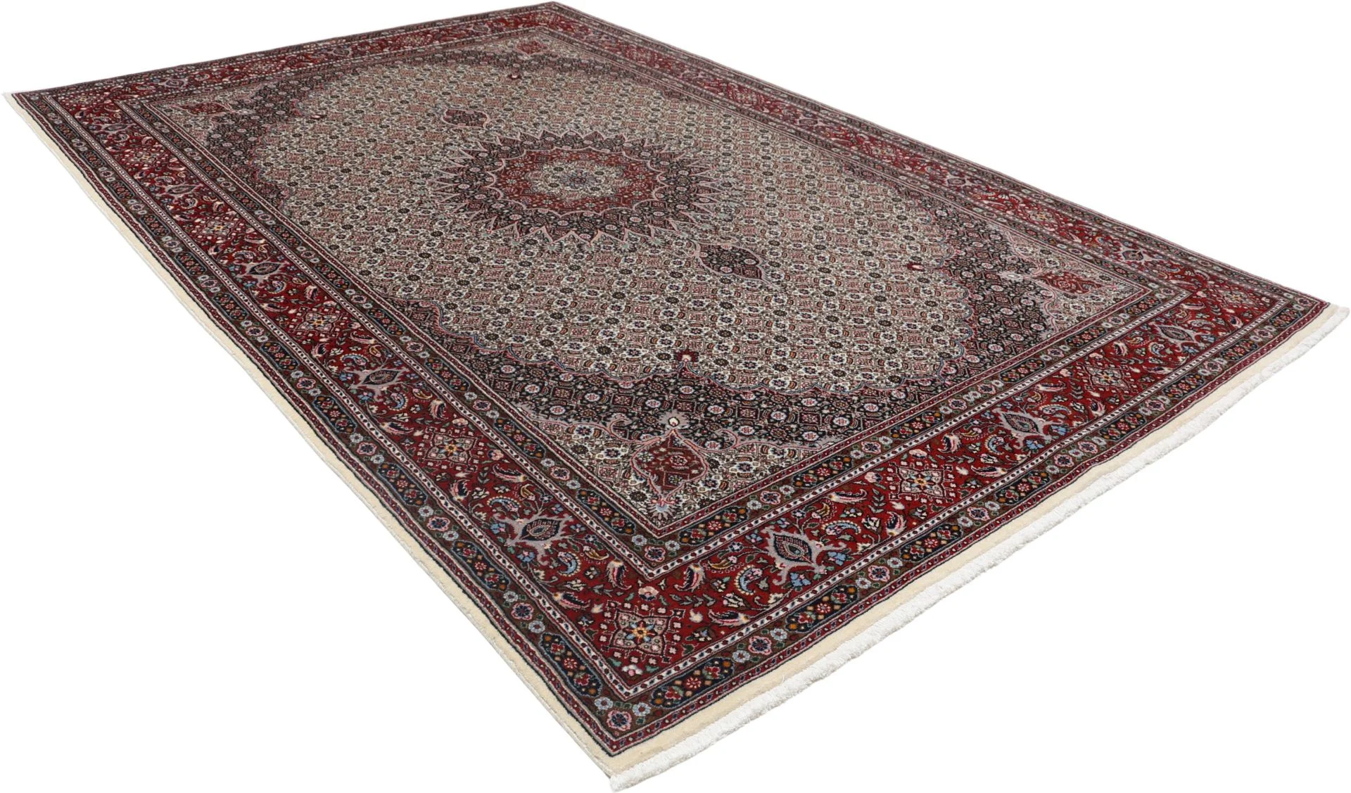 perserteppich-moud-197-x-300-cm-schurwolle-seide-handgeknupft-12 Moud Persian Rug 197 × 300 cm, Wool & Silk, hand-knotted