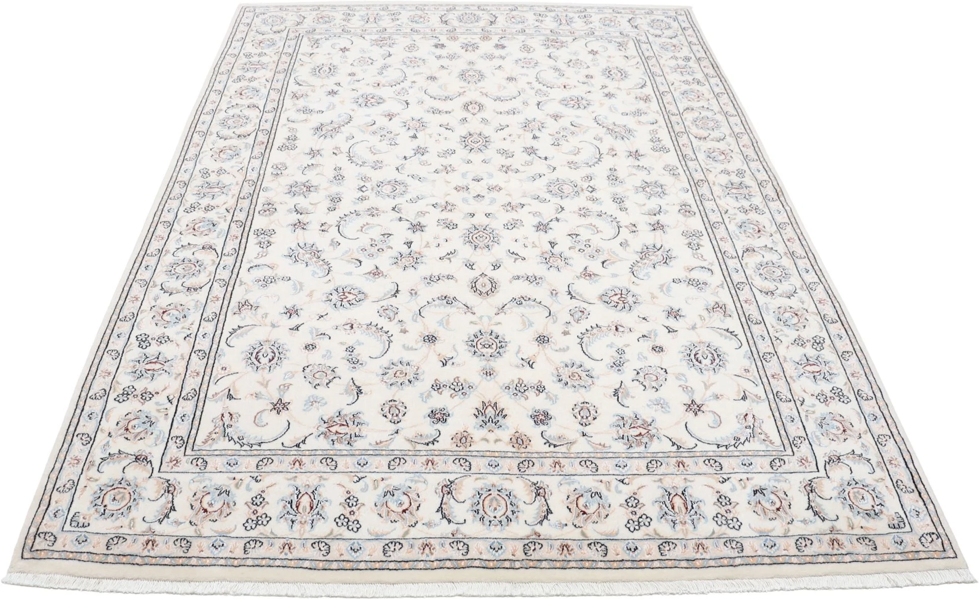 Nain Persian Rug 170 × 245 cm, Wool & Silk, hand-knotted