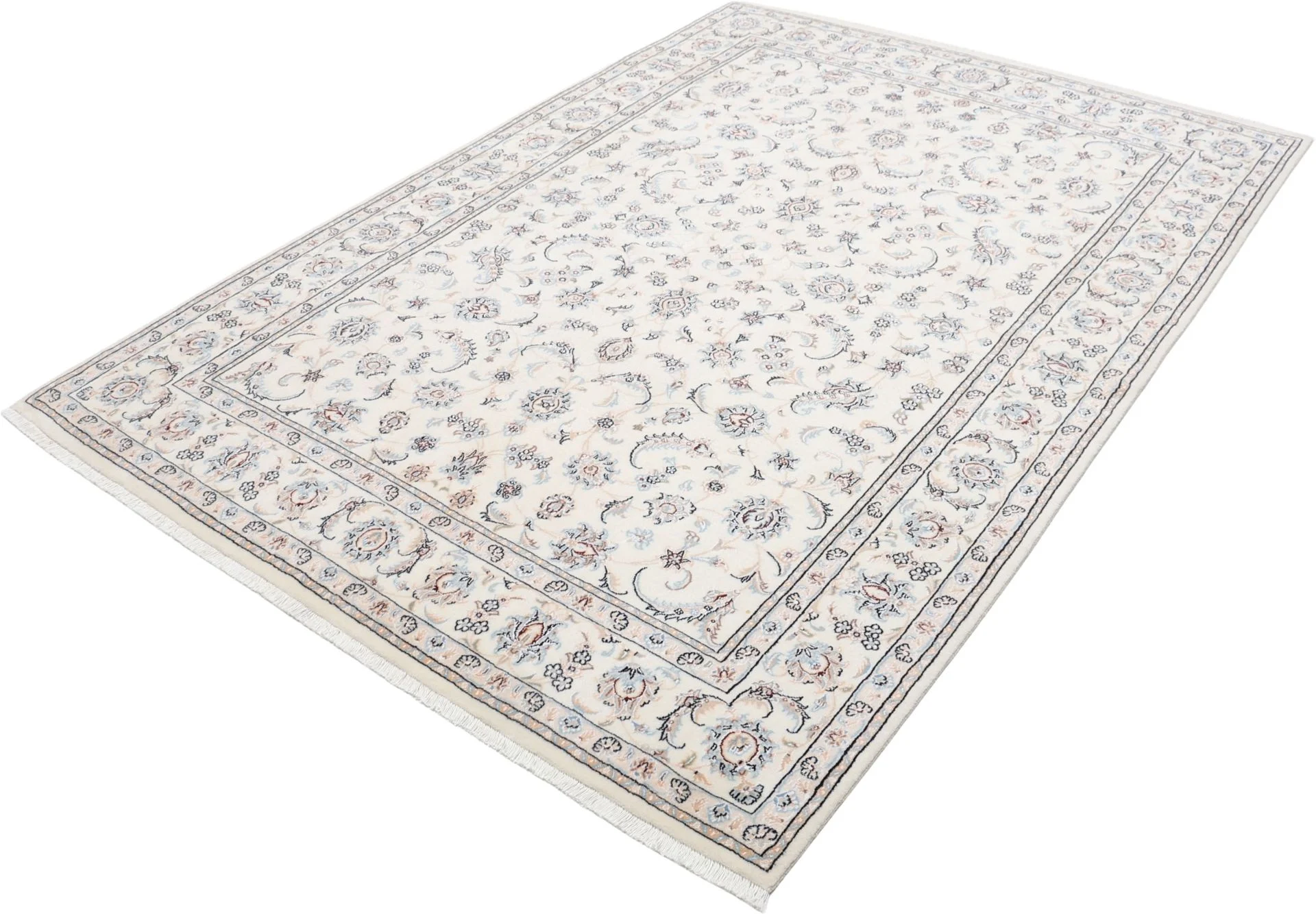 Nain Persian Rug 170 × 245 cm, Wool & Silk, hand-knotted