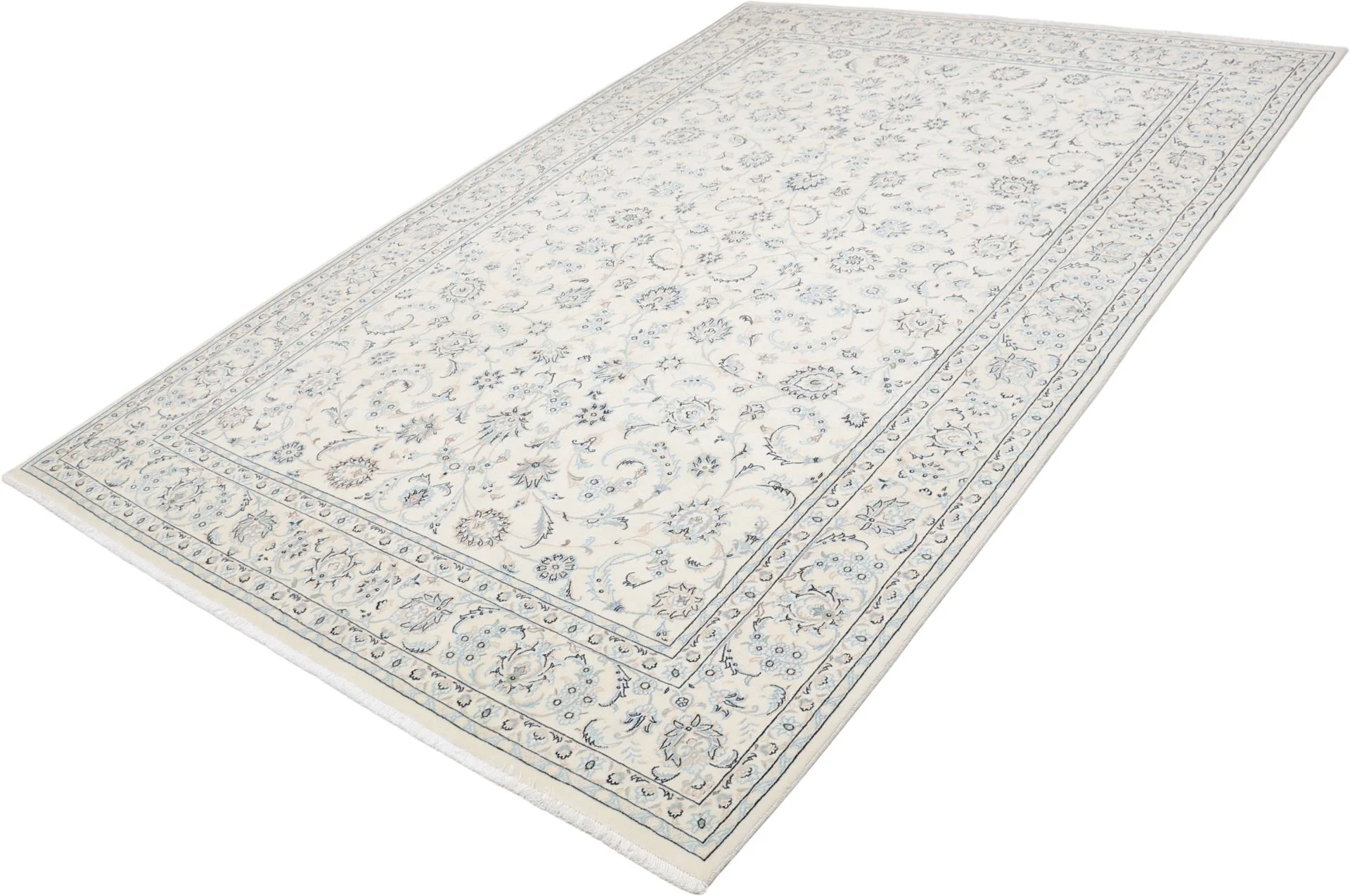 perserteppich-nain-200-x-295-cm-schurwolle-seide-handgeknupft-2 Nain Persian Rug 200 × 295 cm, Wool & Silk, hand-knotted