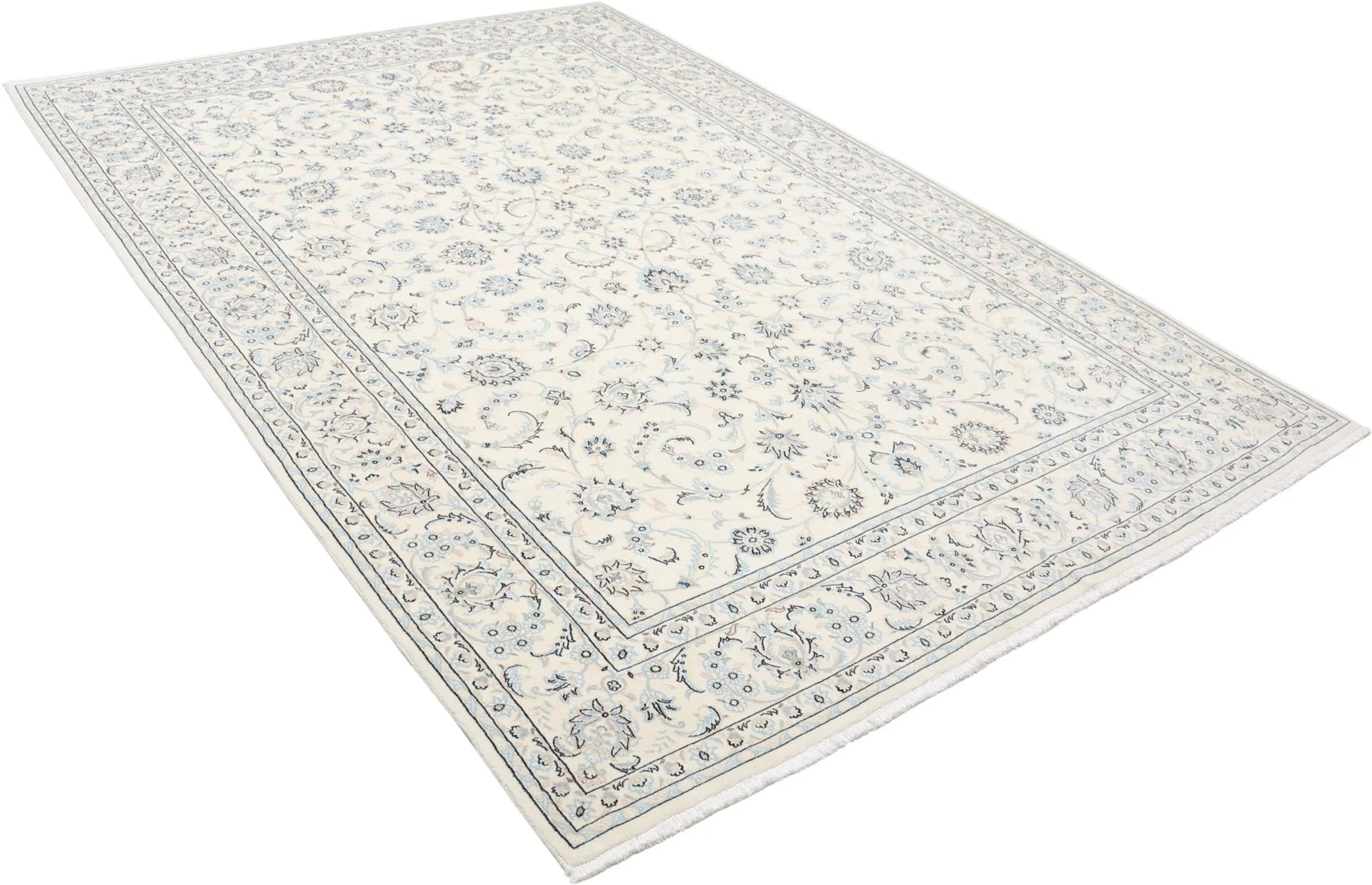 perserteppich-nain-200-x-295-cm-schurwolle-seide-handgeknupft-3 Nain Persian Rug 200 × 295 cm, Wool & Silk, hand-knotted