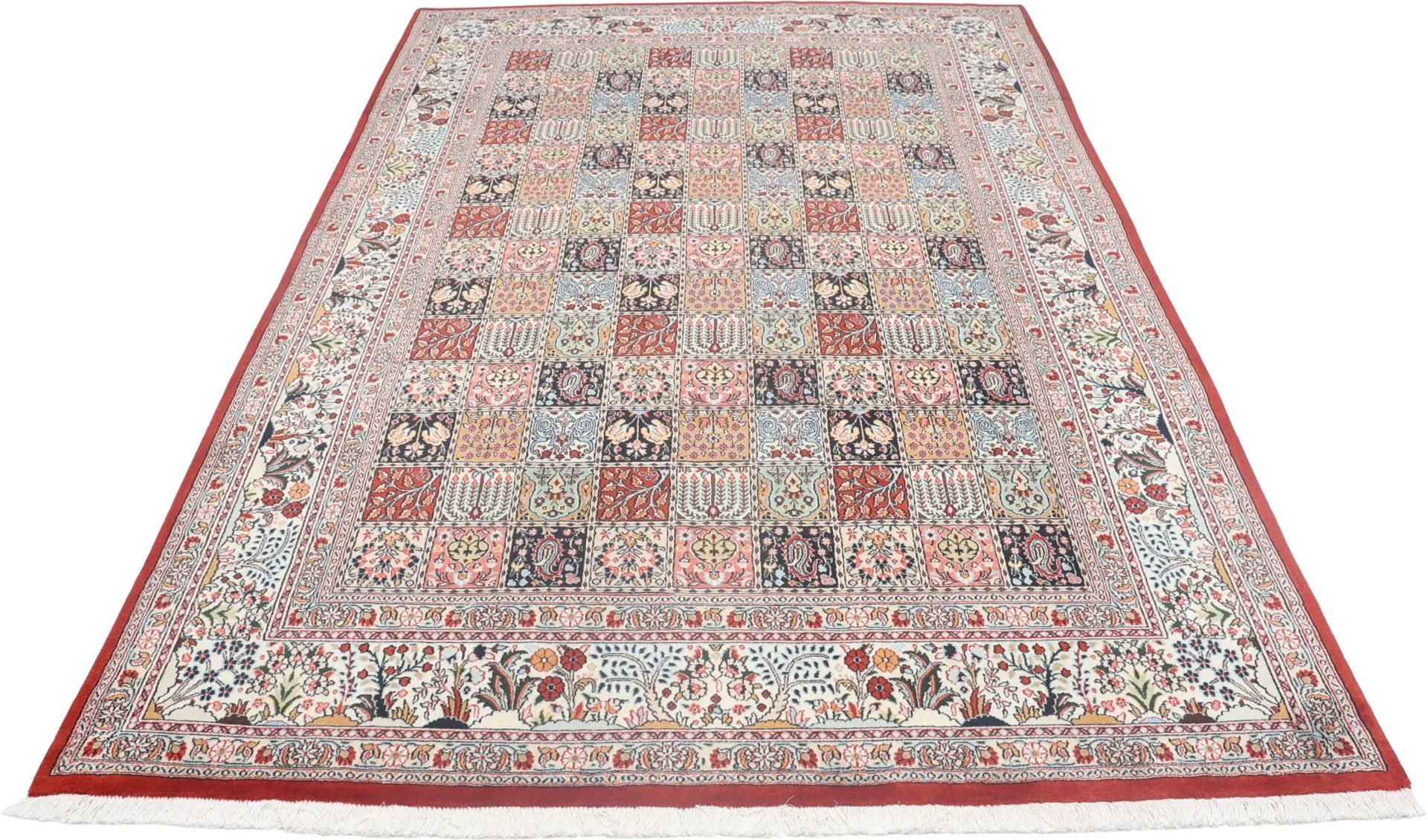 Hand-Knotted Wool Moud Persian Rug, 200 × 300 cm