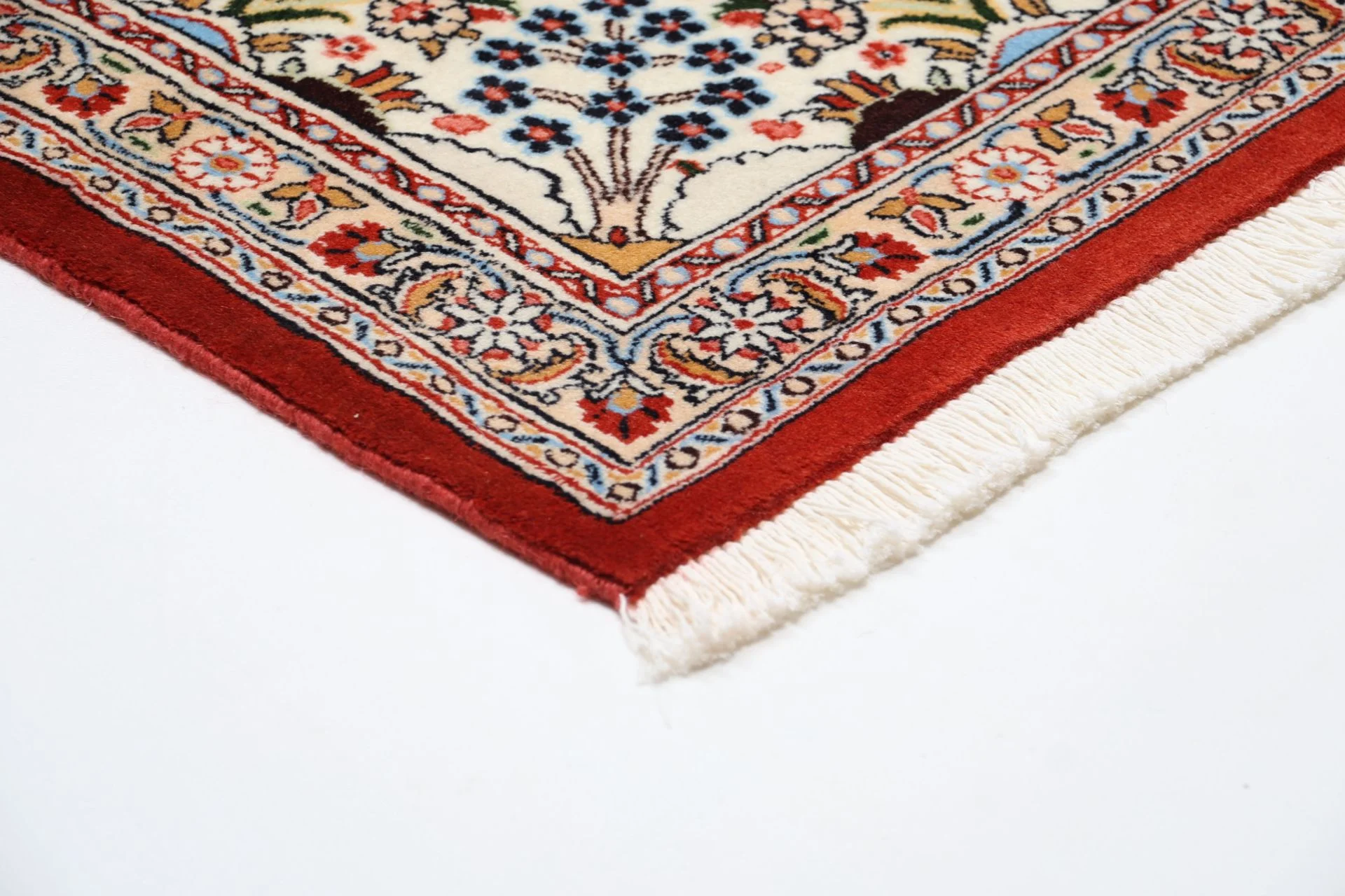 Hand-Knotted Wool Moud Persian Rug, 200 × 300 cm