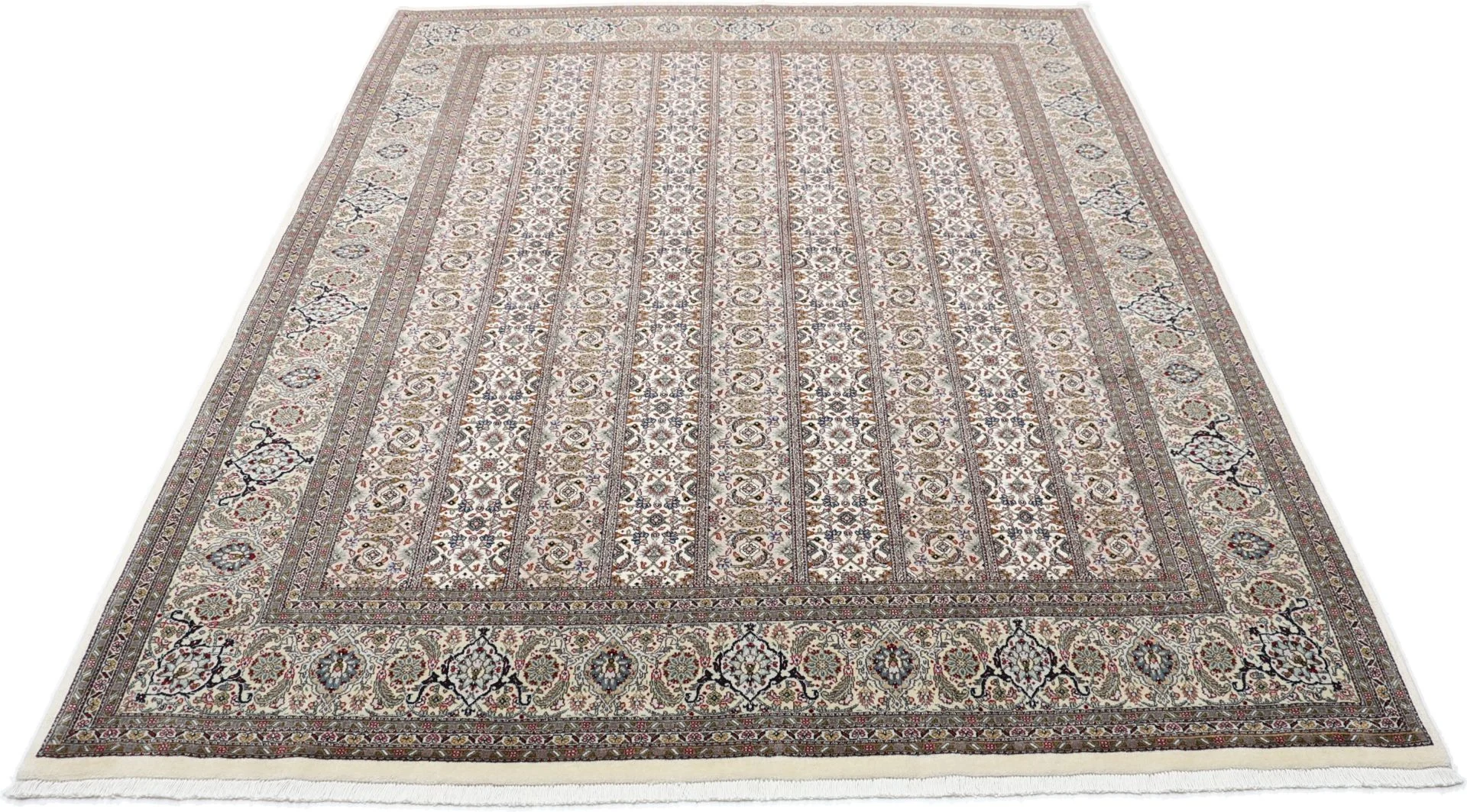 perserteppich-tabriz-193-x-253-cm-schurwolle-seide-handgeknupft-5 Hand-Knotted Wool & Silk Tabriz Persian Rug, 193 × 253 cm