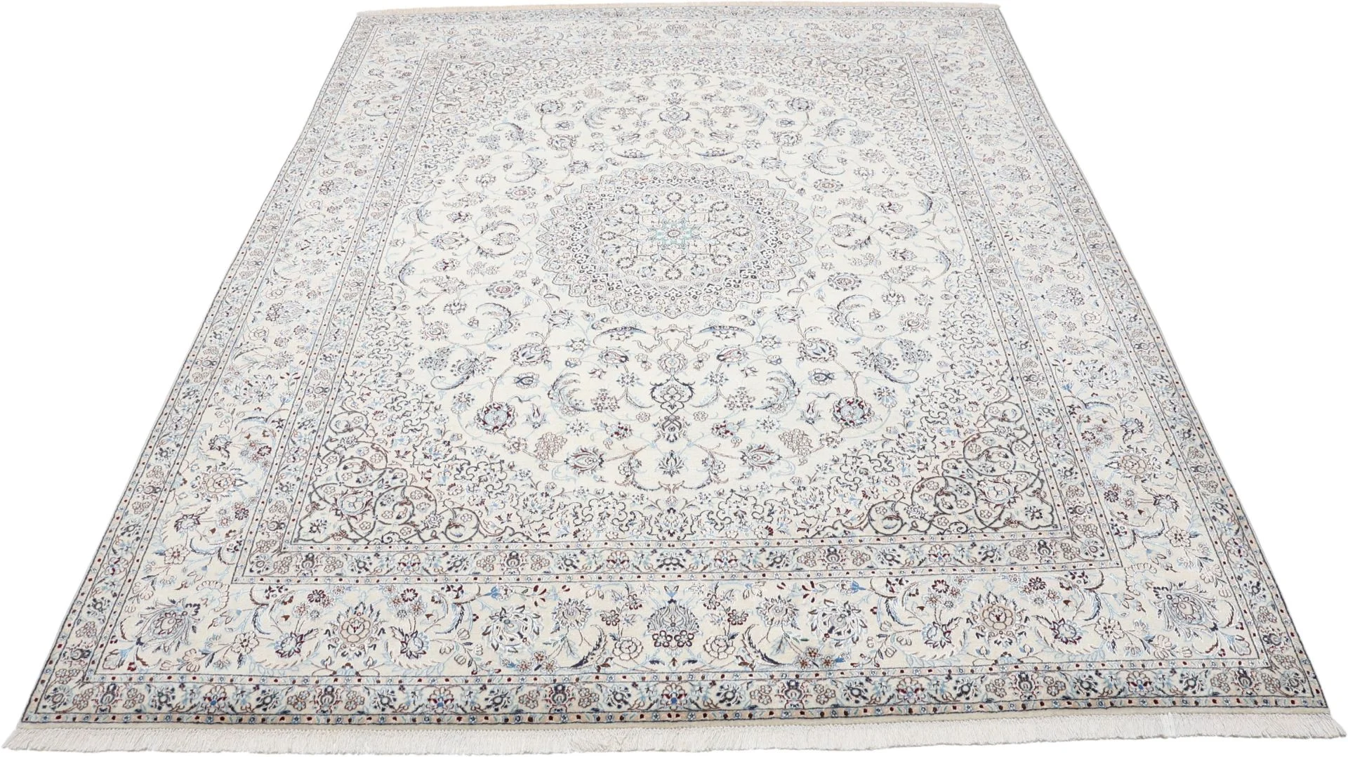 perserteppich-nain-203-x-255-cm-schurwolle-und-seide-handgeknupft-27 Hand-Knotted Wool & Silk Nain Persian Rug, 203 × 255 cm