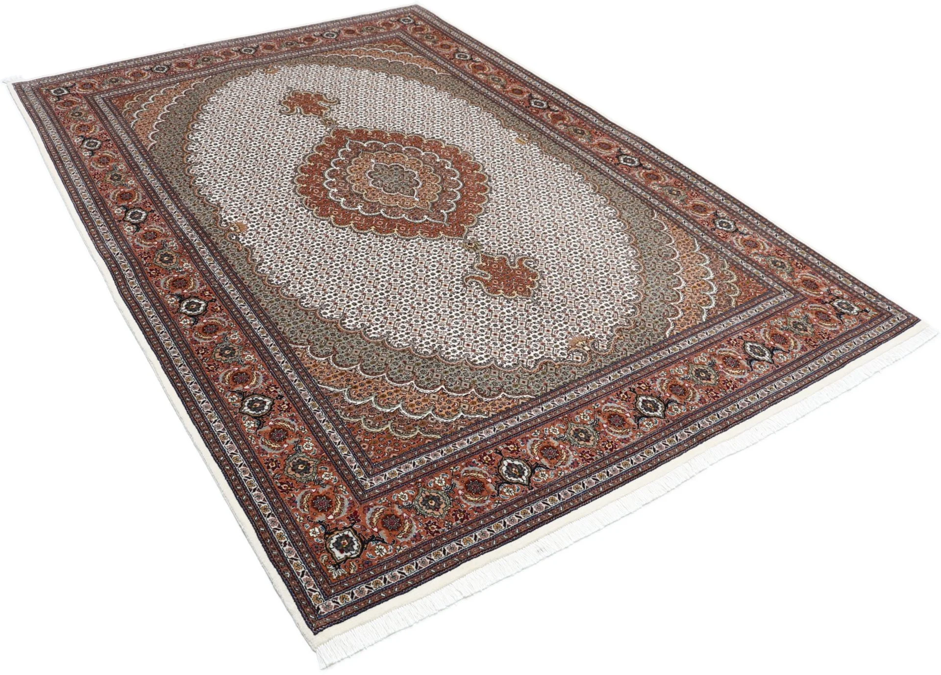 Tabriz Persian Rug 172 × 250 cm, Wool & Silk, hand-knotted