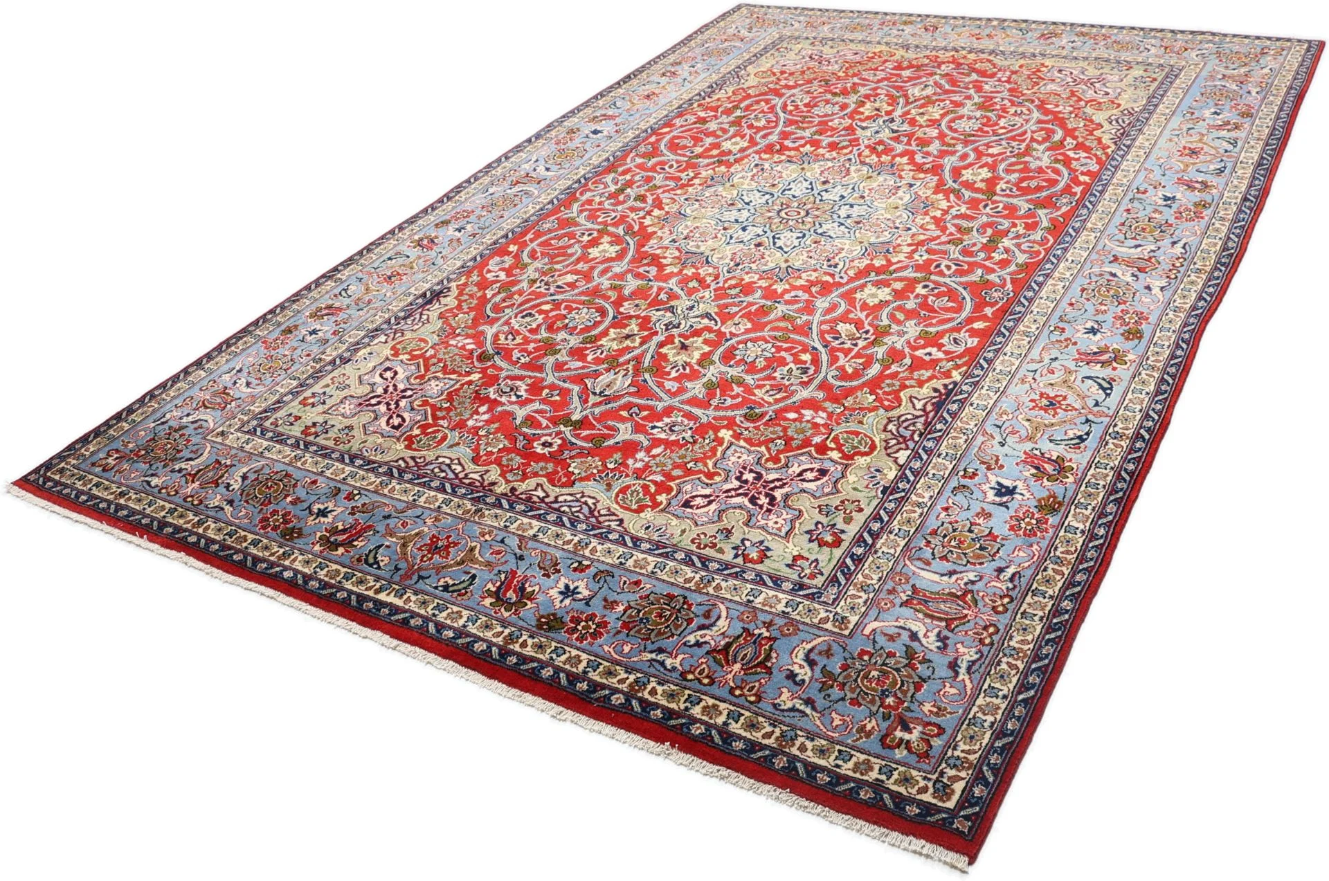 Isfahan Persian Rug — hand-knotted, 212 × 324 cm, Wool