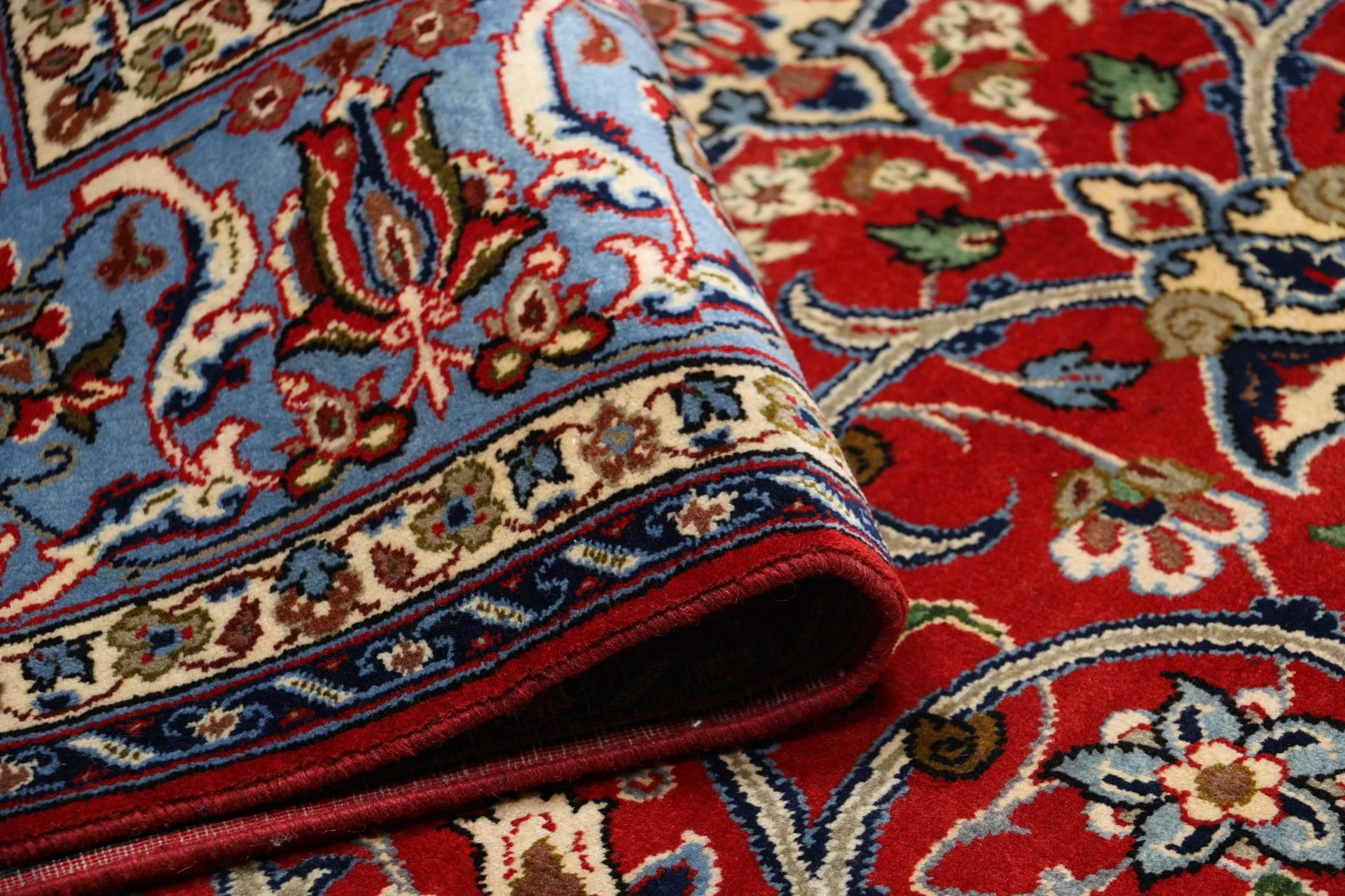 Isfahan Persian Rug — hand-knotted, 212 × 324 cm, Wool