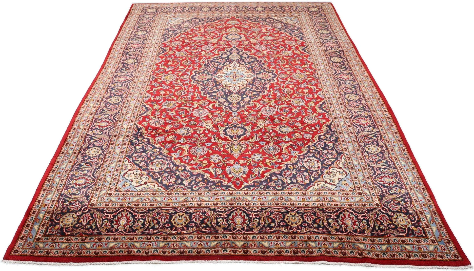 Kashan Persian Rug 253 × 385 cm, Wool, hand-knotted