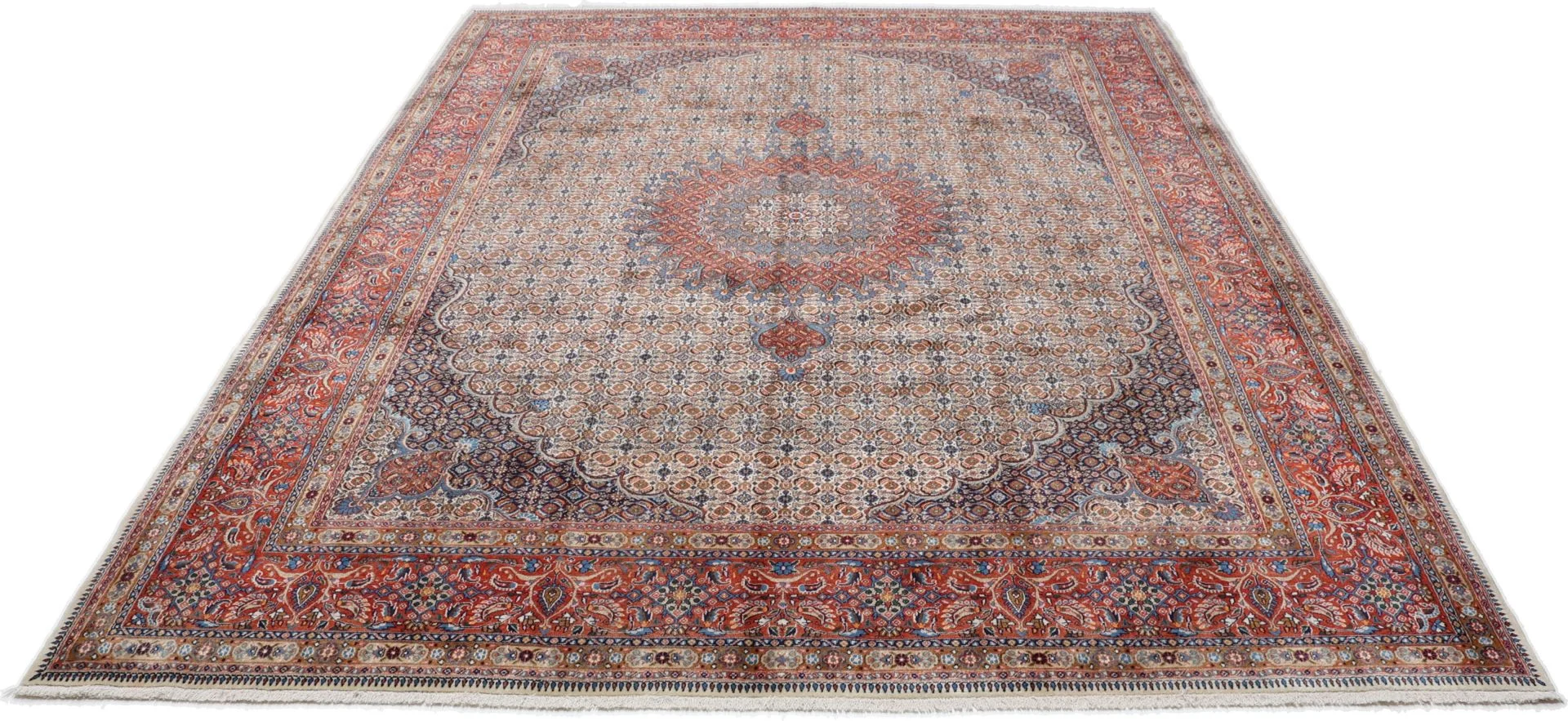 Moud Persian Rug 258 × 340 cm, Wool, hand-knotted