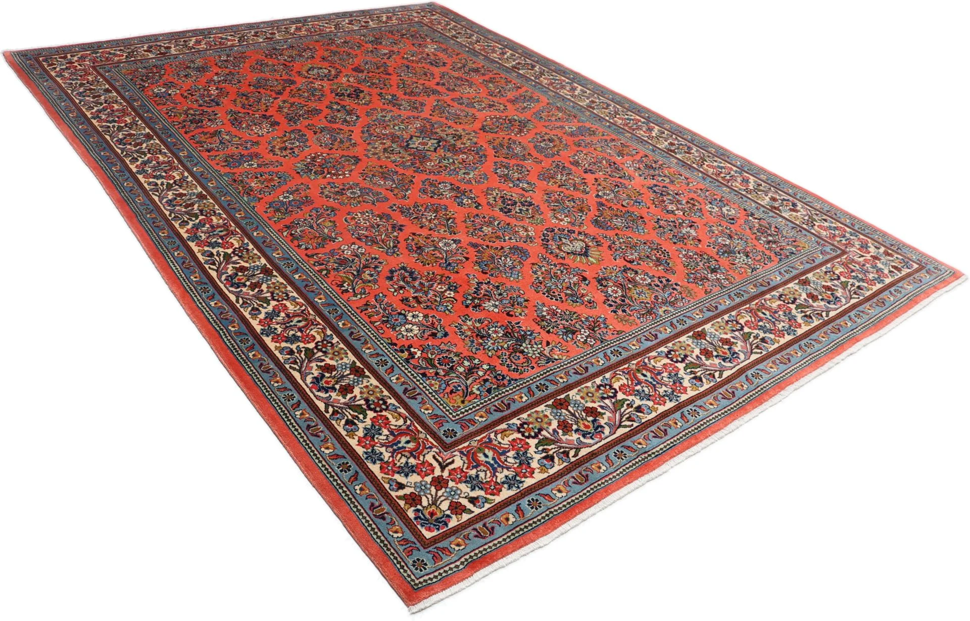 Sarouk Persian Rug — hand-knotted, 247 × 350 cm, Wool