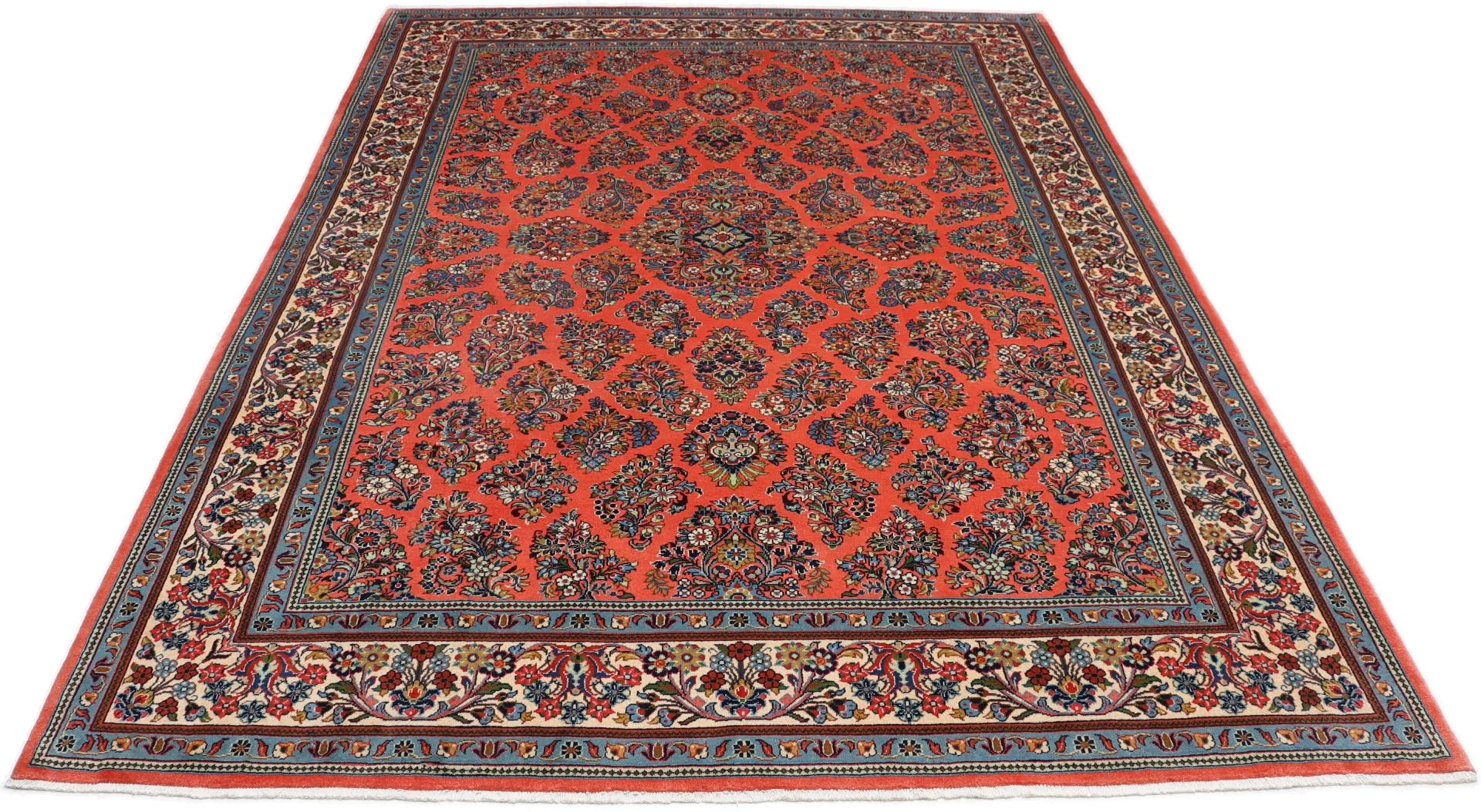 Sarouk Persian Rug — hand-knotted, 247 × 350 cm, Wool