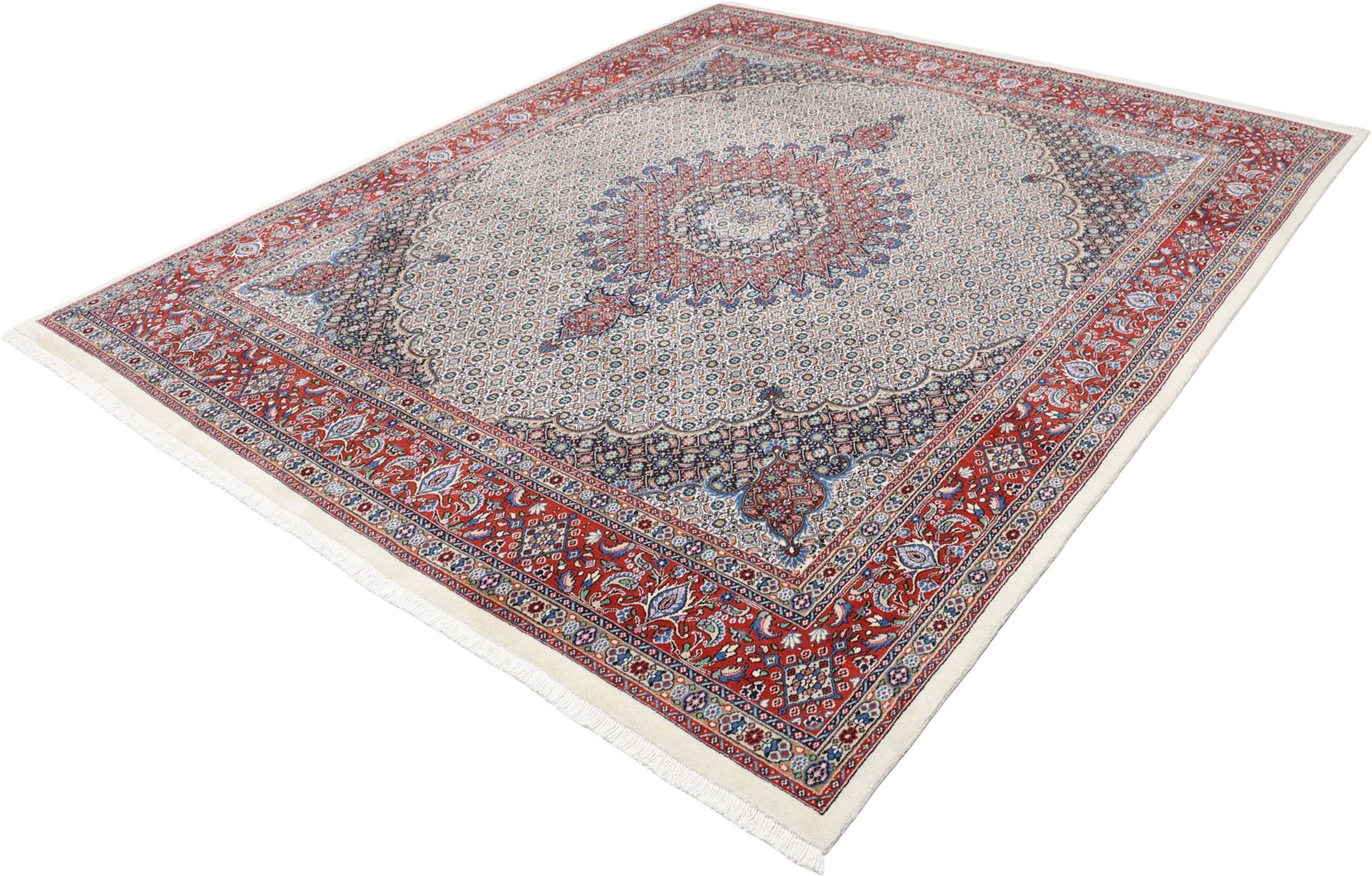 Moud Persian Rug — hand-knotted, 250 × 295 cm, Wool