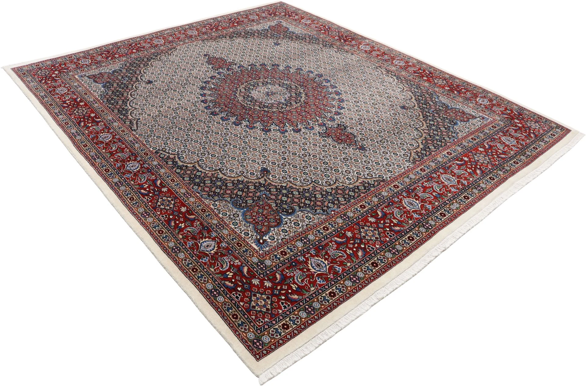 Moud Persian Rug — hand-knotted, 250 × 295 cm, Wool