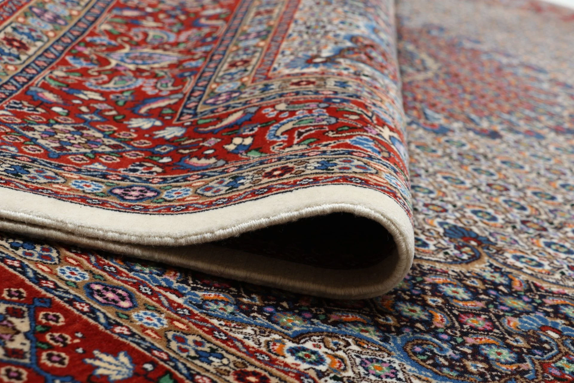 Moud Persian Rug — hand-knotted, 250 × 295 cm, Wool