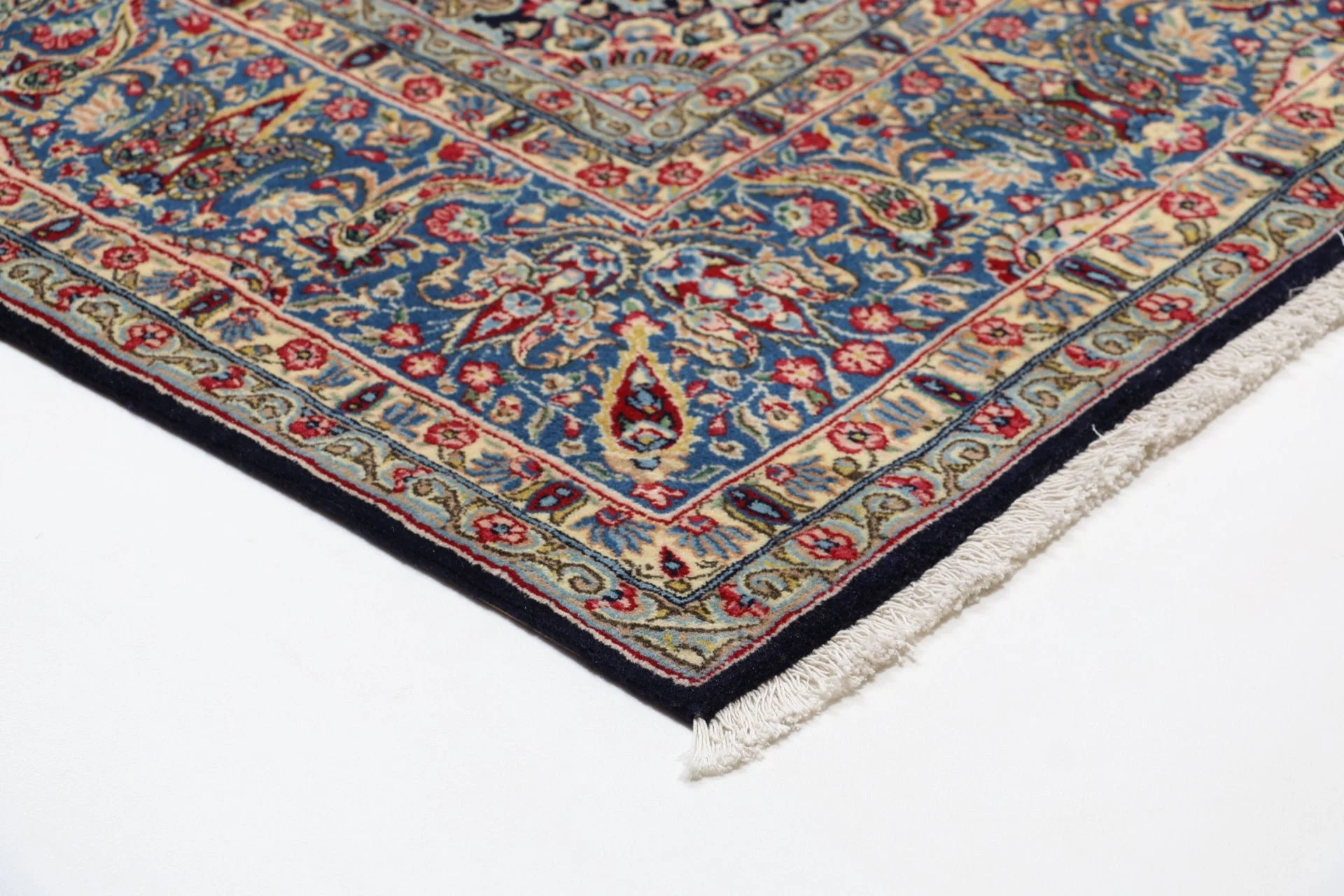 Hand-Knotted Wool Kerman Persian Rug, 202 × 297 cm