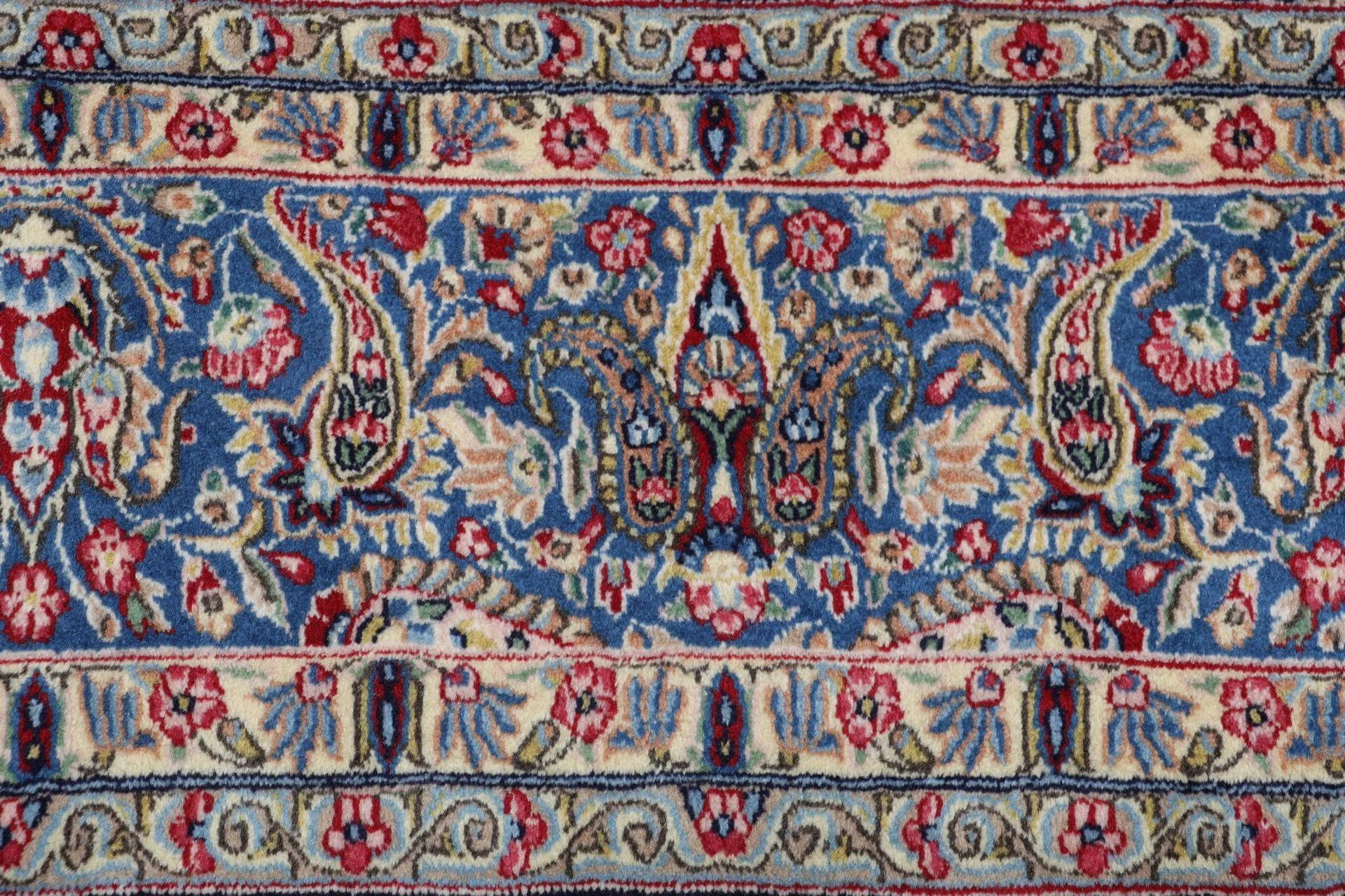 Hand-Knotted Wool Kerman Persian Rug, 202 × 297 cm