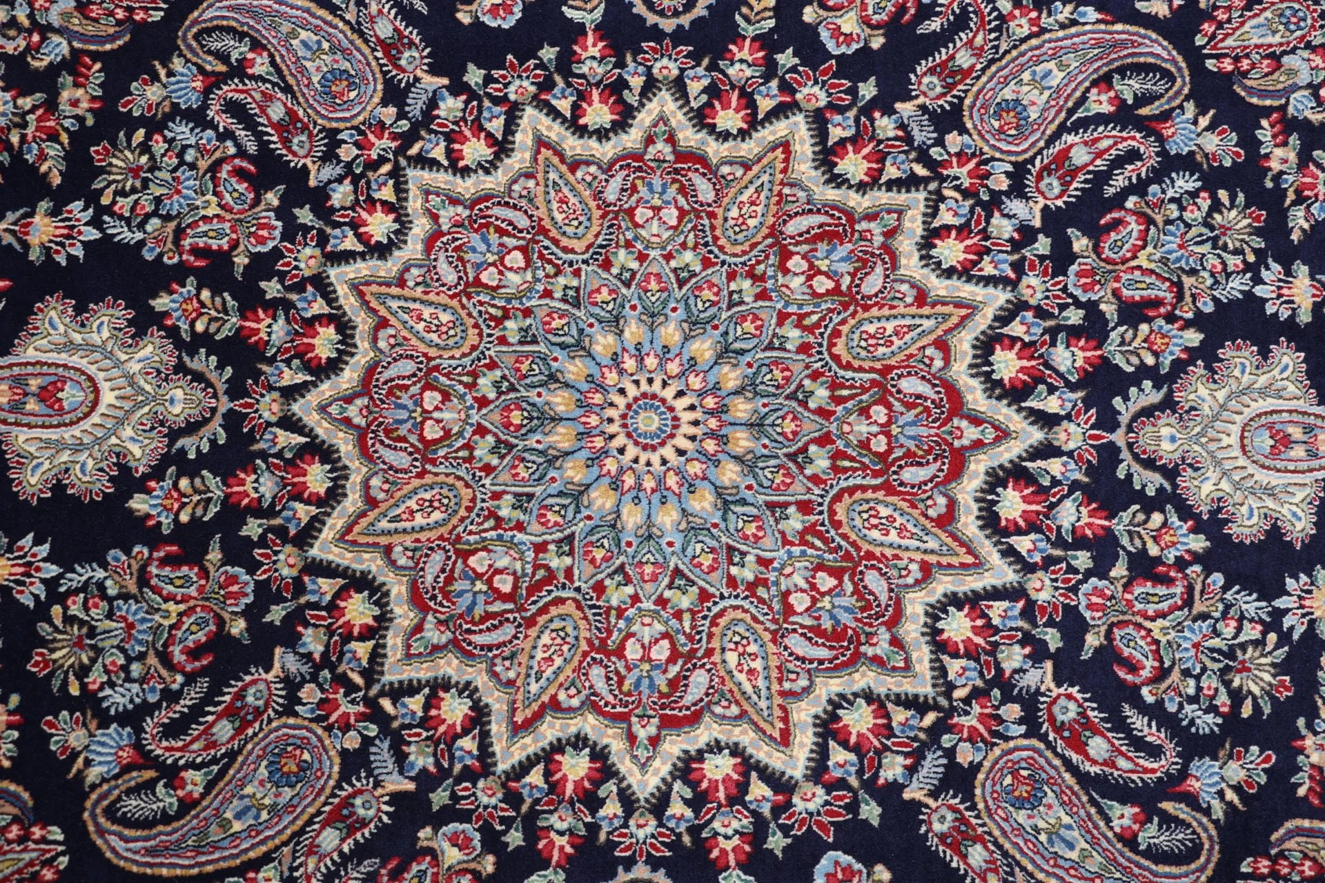 Hand-Knotted Wool Kerman Persian Rug, 202 × 297 cm