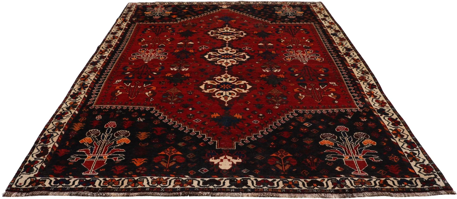 Shiraz Persian Rug — hand-knotted, 210 × 290 cm, Wool