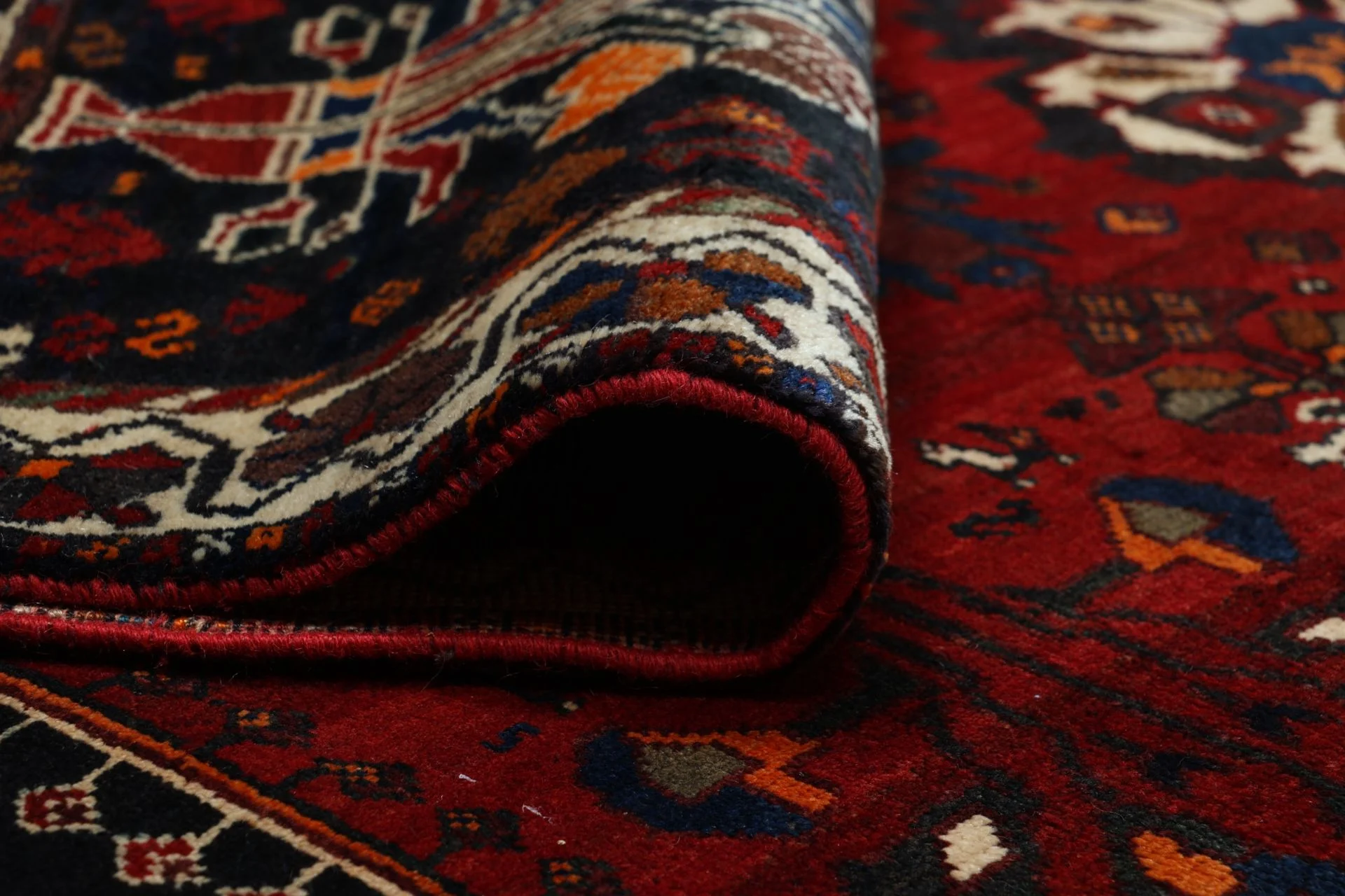 Shiraz Persian Rug — hand-knotted, 210 × 290 cm, Wool