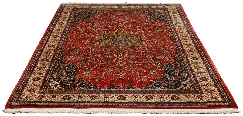 perserteppich-sarough-219-x-323-cm-schurwolle-handgeknupft-2 Hand-Knotted Wool Sarouk Persian Rug, 219 × 323 cm