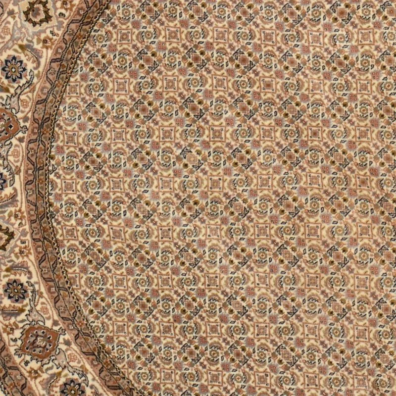 Tabriz Indian Rug — hand-knotted, 250 × 250 cm, Wool & Silk